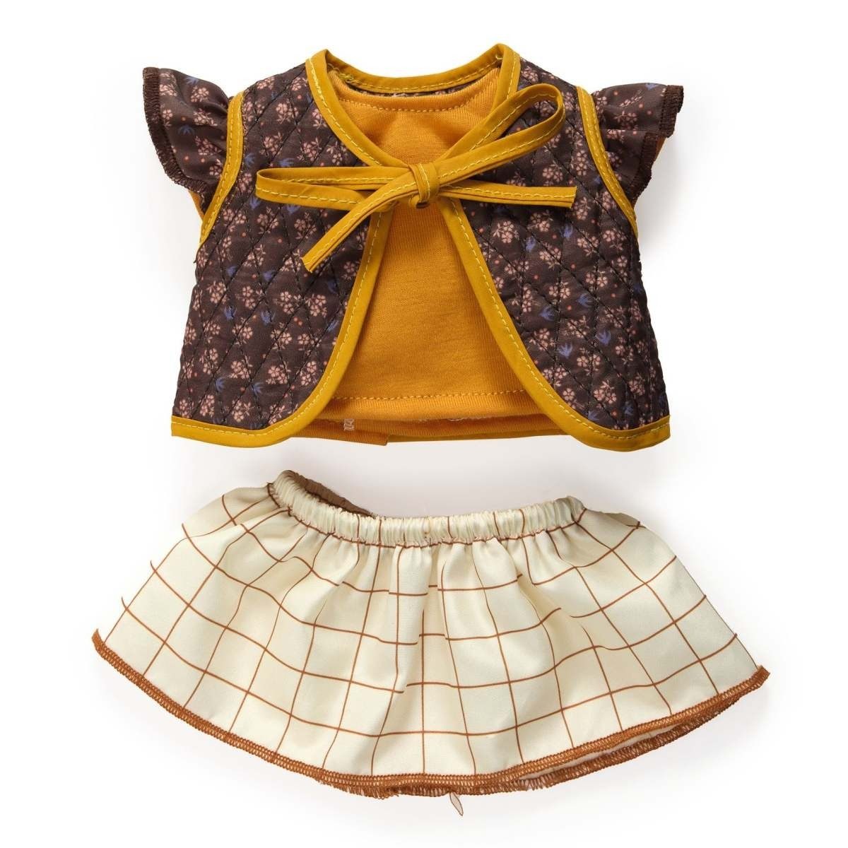 DJECO Puppenkleidung Puppenkleidung 32 cm 4-teilig Outfit mit Steppjacke ab 3 Jahren