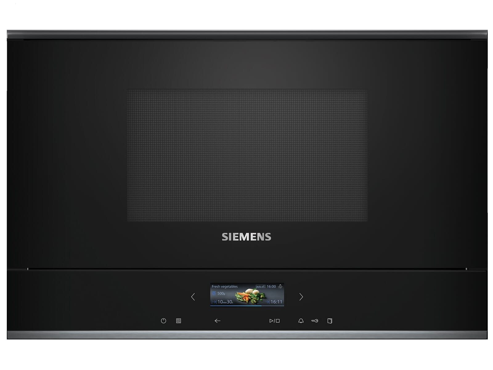 SIEMENS Einbau-Mikrowelle, Grill, Mikrowelle, Einfache Handhabung in schickem Design