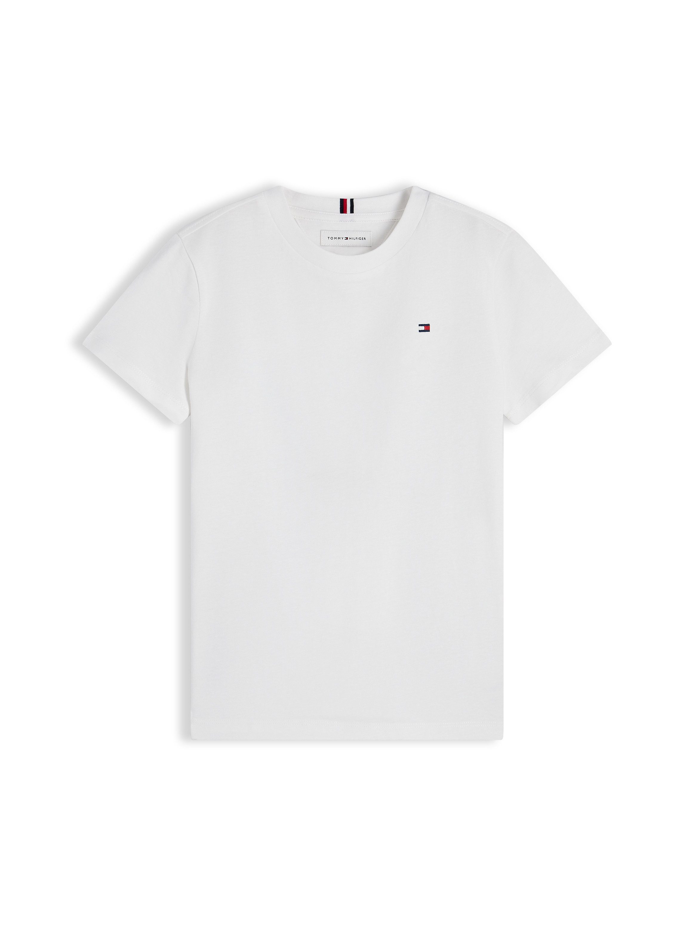 Tommy Hilfiger T-Shirt Rundhalsausschnitt, Regular Fit, Kinder bis 16 Jahre, reine Baumwolle – Bild 5 von 5