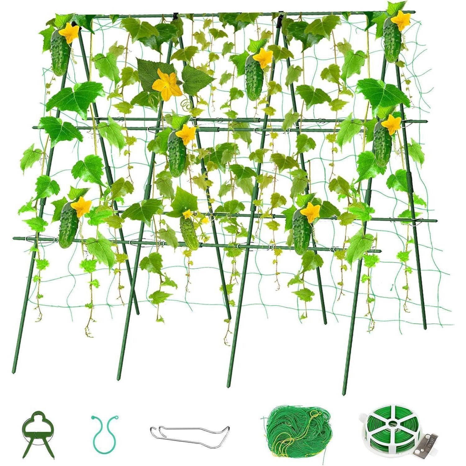 Abdeckhaube Rankhilfe Gurke 120 cm Gurke Rankhilfe Grün-Gurke Rankhilfe