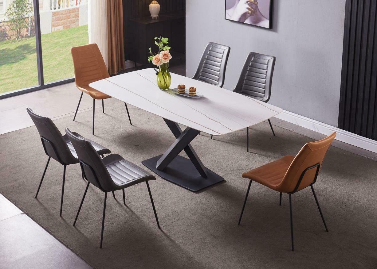 JVmoebel Esstisch, Luxus Esszimmer Tische Tisch Metall Esszimmertisch Moderner