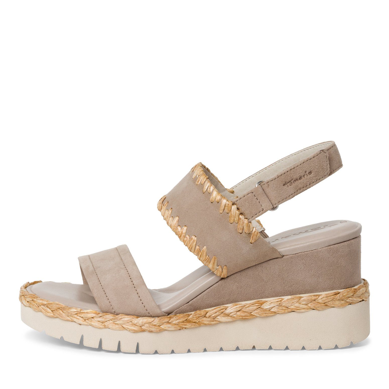 Tamaris TAMARIS Damen Keil Sandalette 1-28005-20-341 TAUPE Sandale