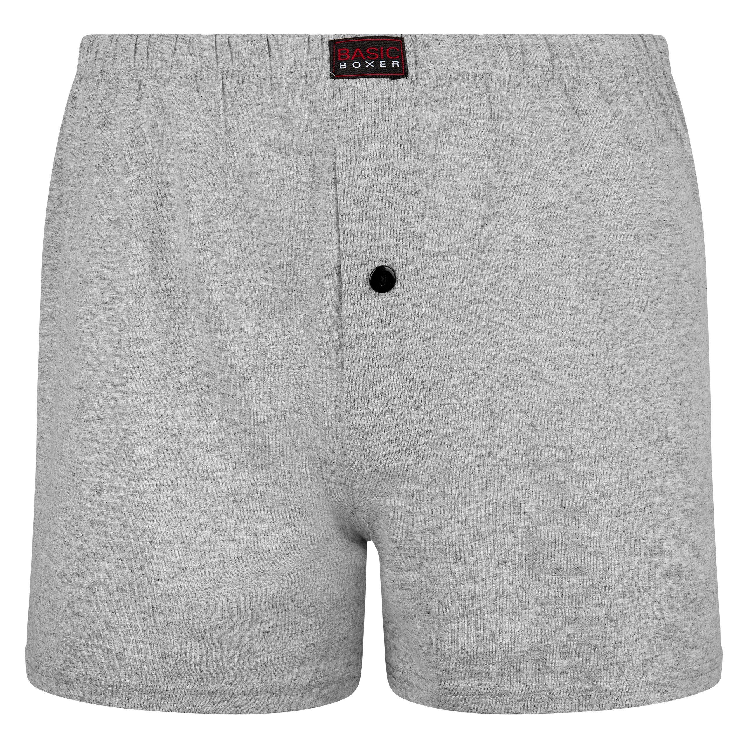 Baumwolle 3-St., Boxershorts Farbe (Spar-Set, Herren Unterhosen cwonlineshop 100% Boxershorts (A1060) Schwarz,Grau,Anthrazit)