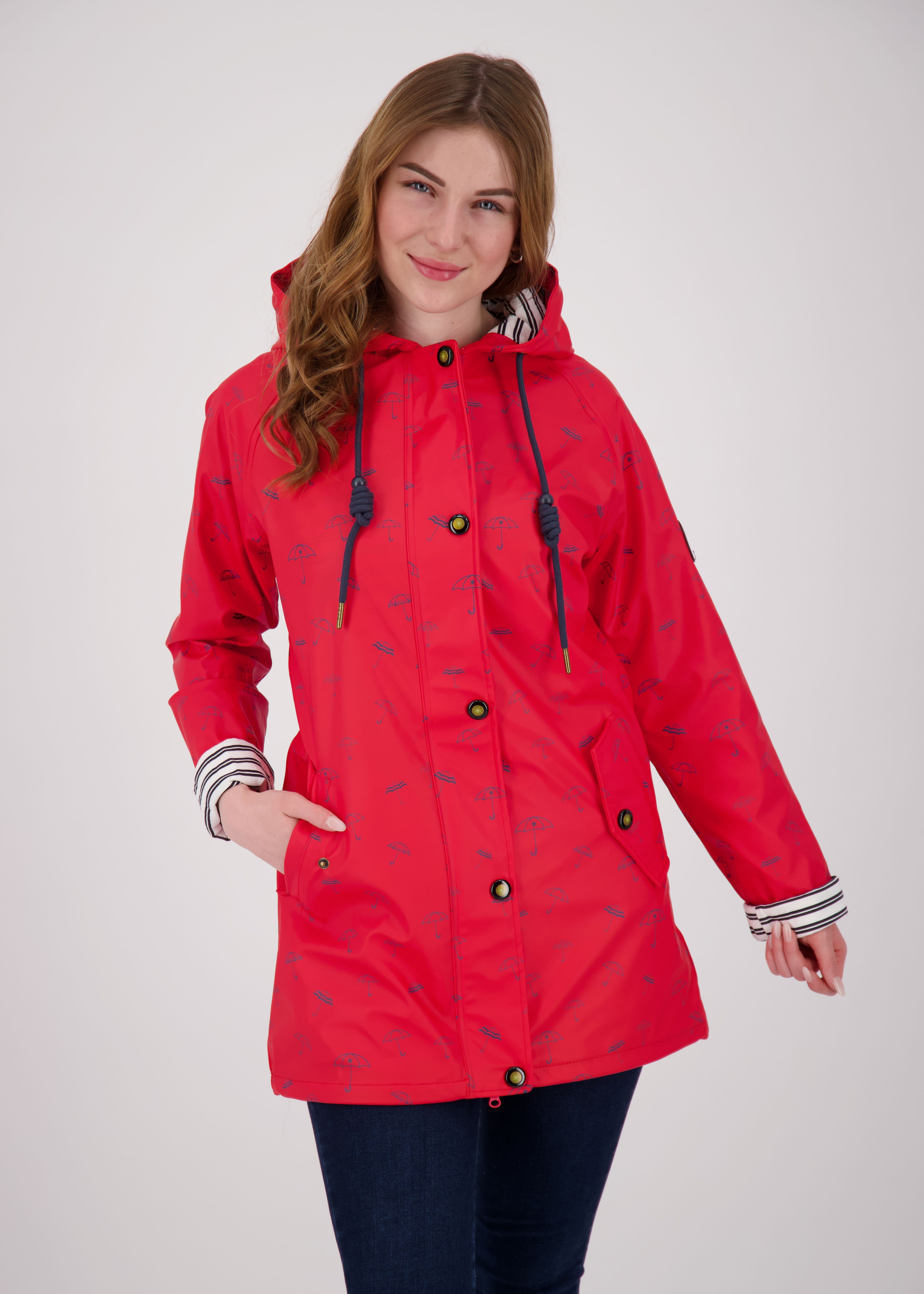 Großen Größen Active DEPROC in UMBR rot Friesennerz WOMEN PEAK erhältlich auch Regenjacke WIZZARD