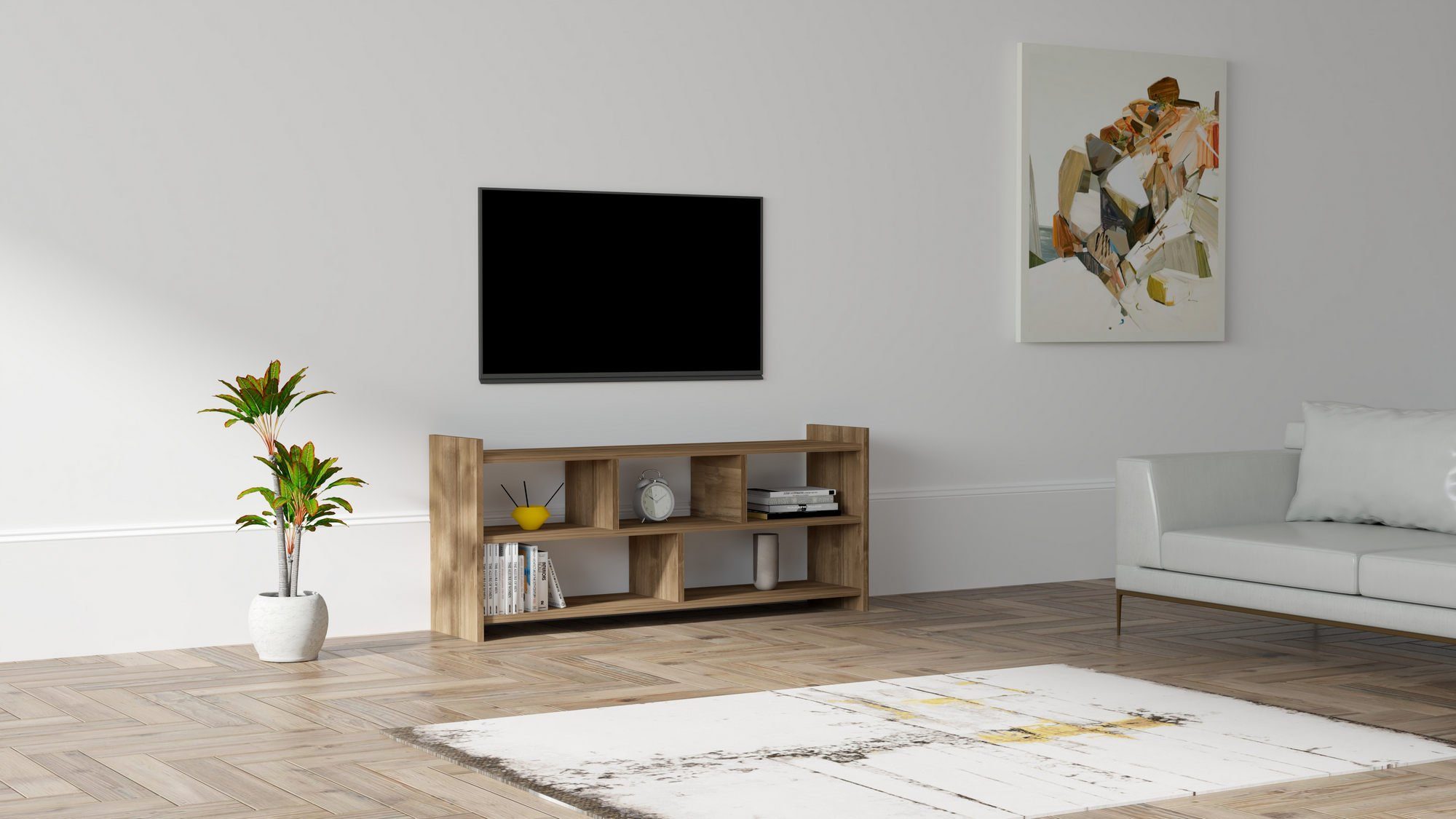 Skye Decor TV-Schrank Schränke, 55x120x28 cm, 100% Melaminbeschichtete Partikelplatte