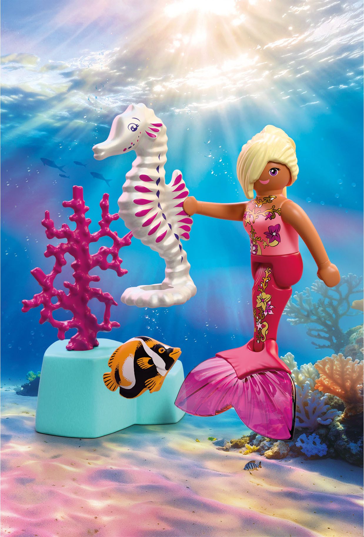 Playmobil® Meerjungfrau mit Seepferdchen (72109), Fantasy & Magic Konstruktions-Spielset, (6 St) – Bild 3 von 4