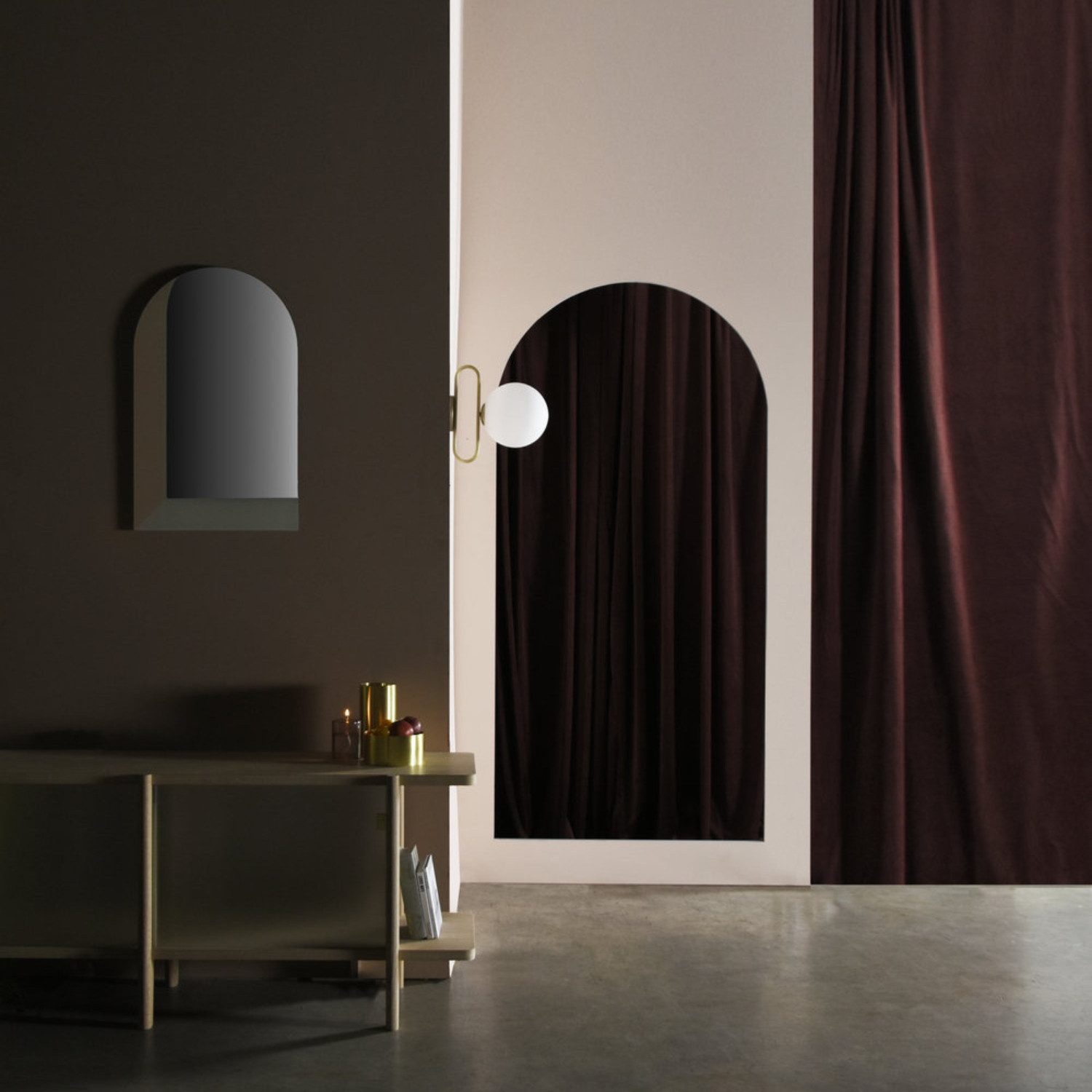 GOLD&CHROME UNIQUE DESIGN Spiegel Halbovaler und Ovaler rahmenloser Wandspi günstig online kaufen