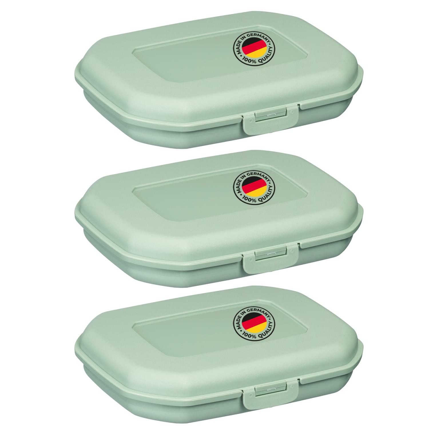 WESTMARK Lunchbox 3 Stk., Ланч-боксы/Snackboxen, mit Klick-Verschluss, Höhe: ca. 3,7 cm, PP, BPA-frei