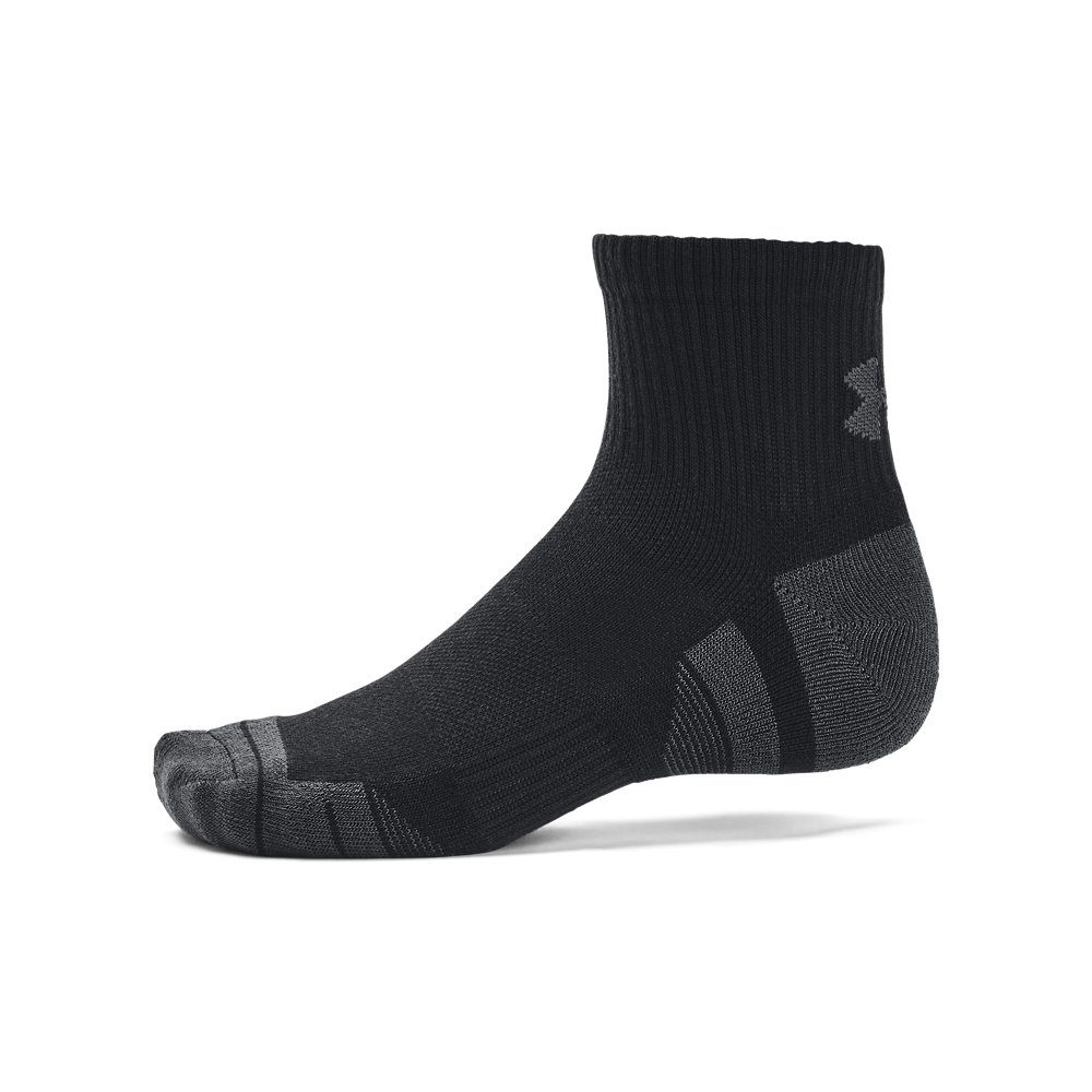 Under Armour® Sportsocken UA PERFORMANCE TECH 3PK QTR (3-Paar) mit mittlerer Dämpfung