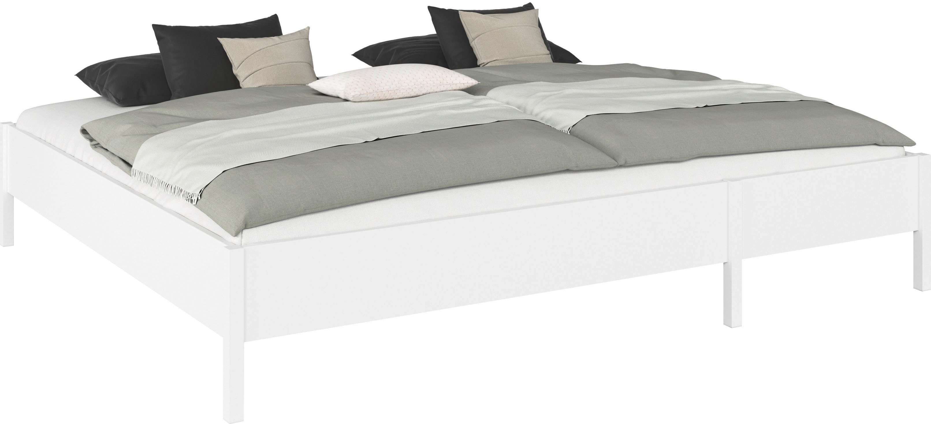 rauch Bett Familienbett XXL Familiengröße Ehebett Doppelbett Co-Sleeping MARE (flexible Umbaumöglichkeit in Einzelbetten), 240x200 cm und 270x200 cm - mit oder ohne Kopfteil MADE IN GERMANY