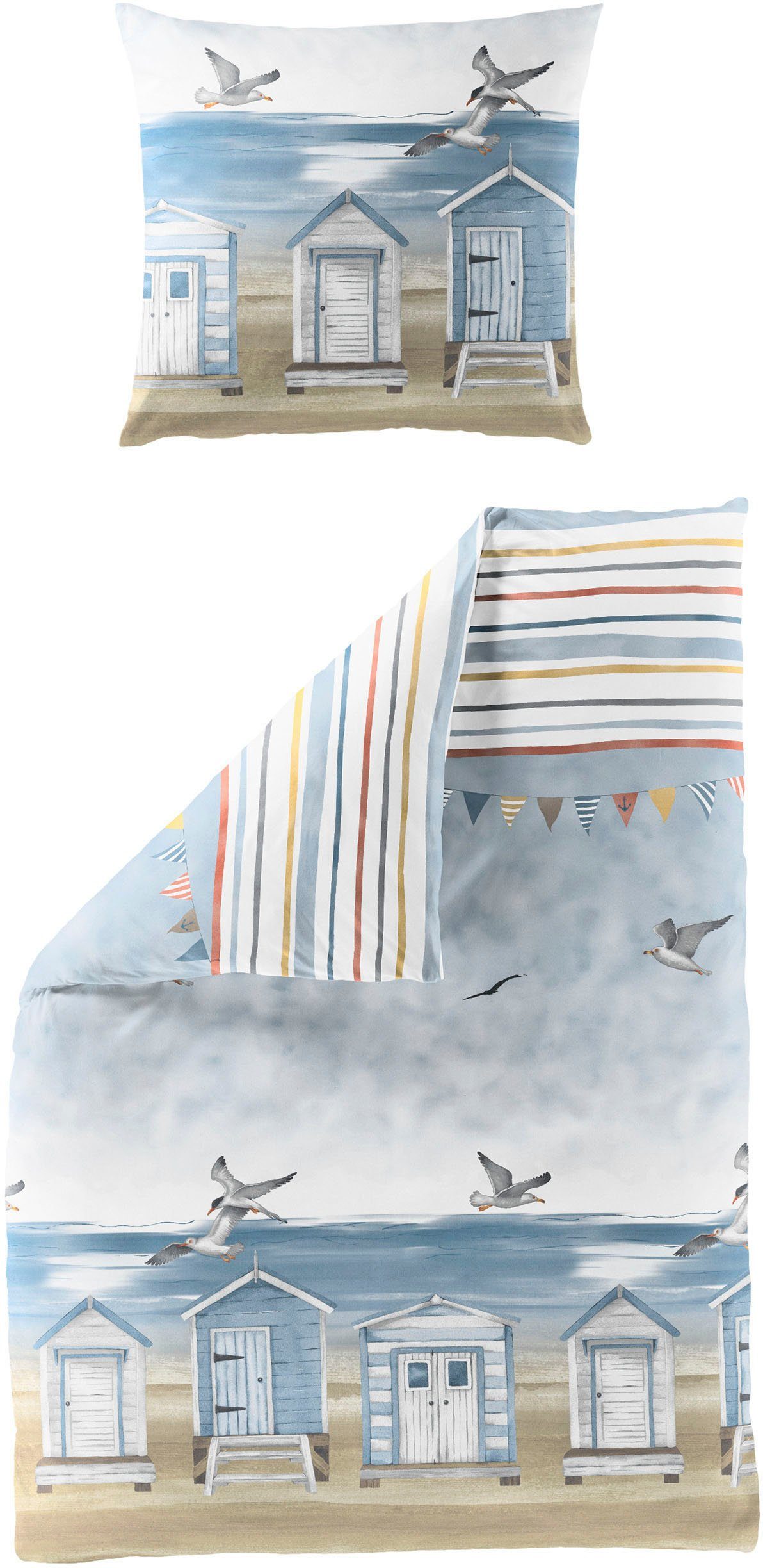 BIERBAUM Bettwäsche 4083, Seersucker, 2 teilig, günstig online kaufen