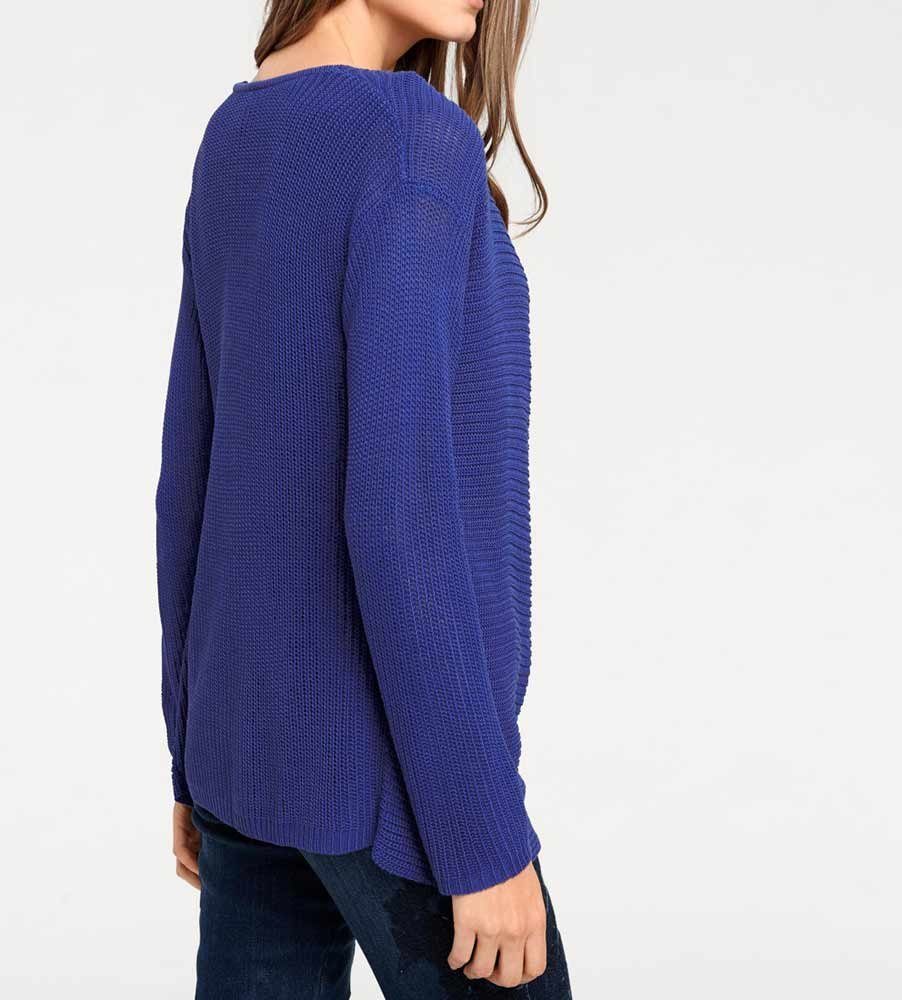 T-Shirt HEINE heine Connection Strick-Twinset, - BEST B.C. CONNECTIONS Damen royalblau by Best