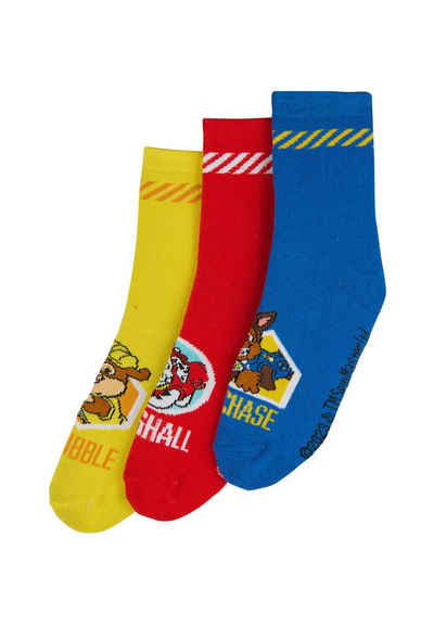 ONOMATO! Socken Paw Patrol Chase Kinder Jungen Socken 3er Pack (3-Paar)