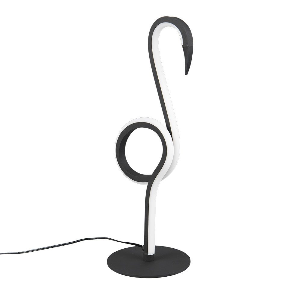 Reality Leuchten LED Tischleuchte, LED-Leuchtmittel fest verbaut, Warmweiß, Tischlampe Tischleuchte LED Beistelllampe Flamingo Design Höhe 35 cm
