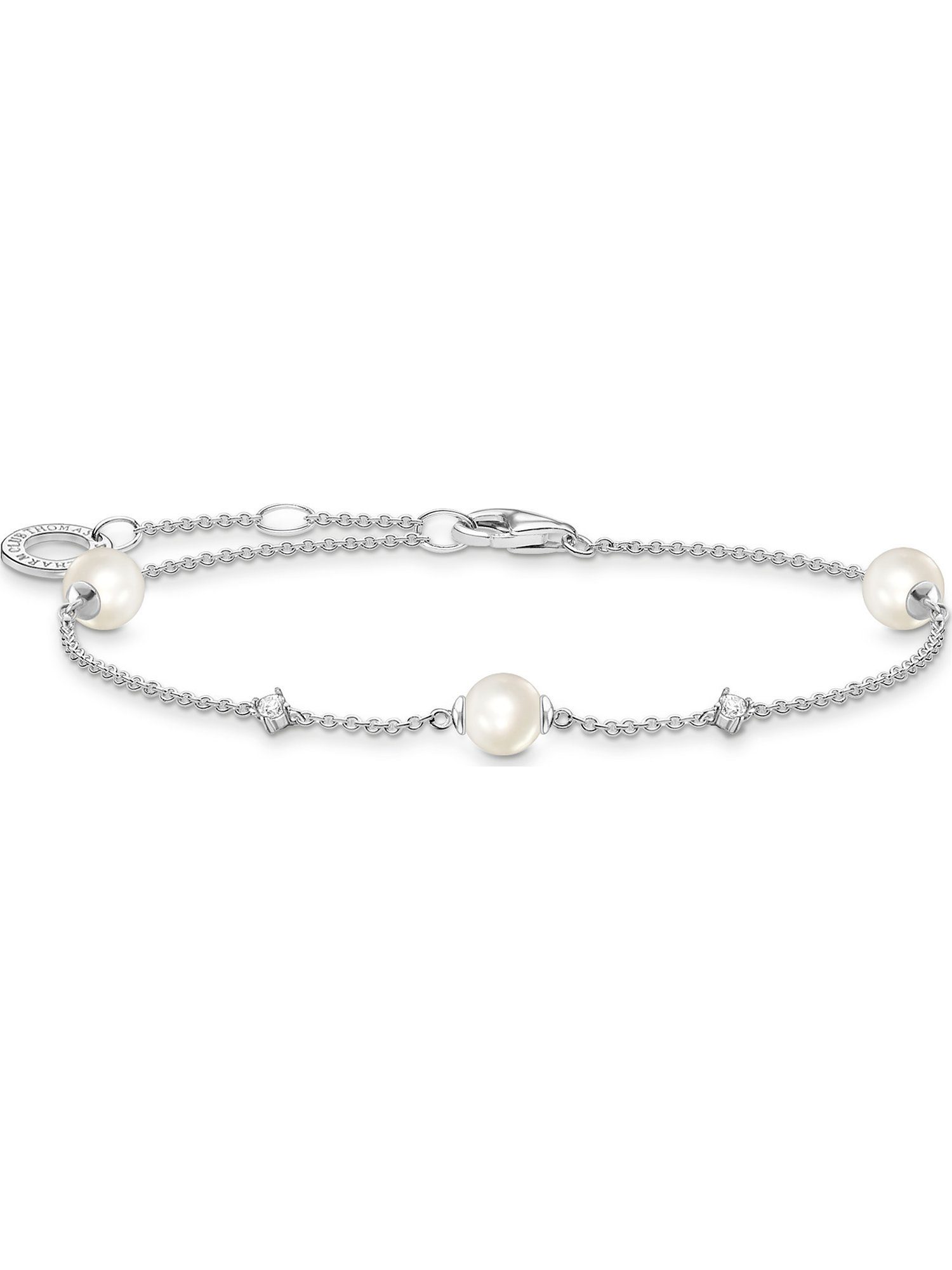 THOMAS SABO Silberarmband Thomas Sabo Damen-Armband 925er Silber Perle