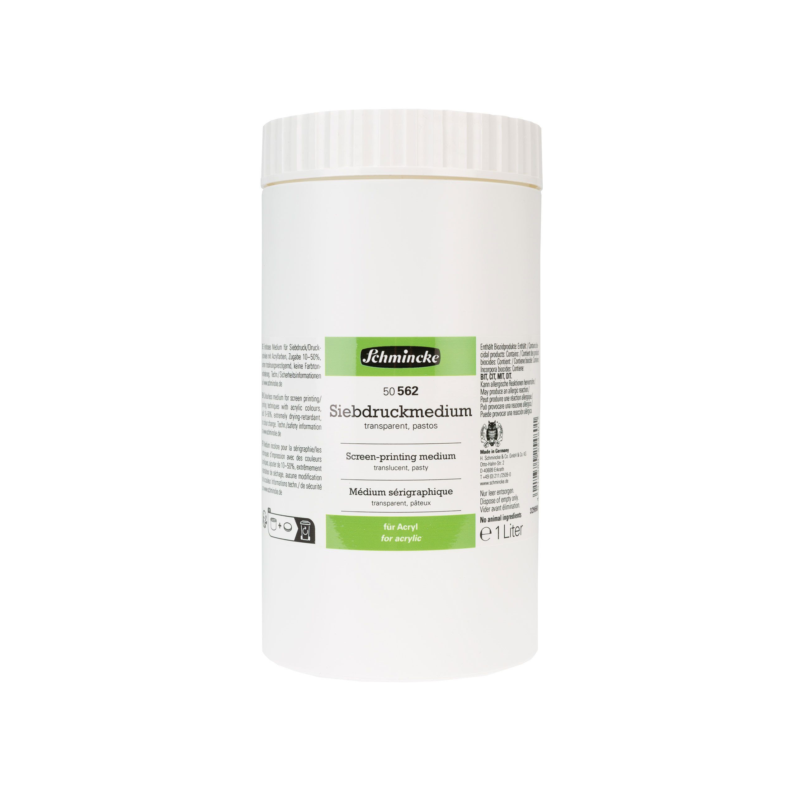 Schmincke Acrylfarbe Siebdruckmedium transparent