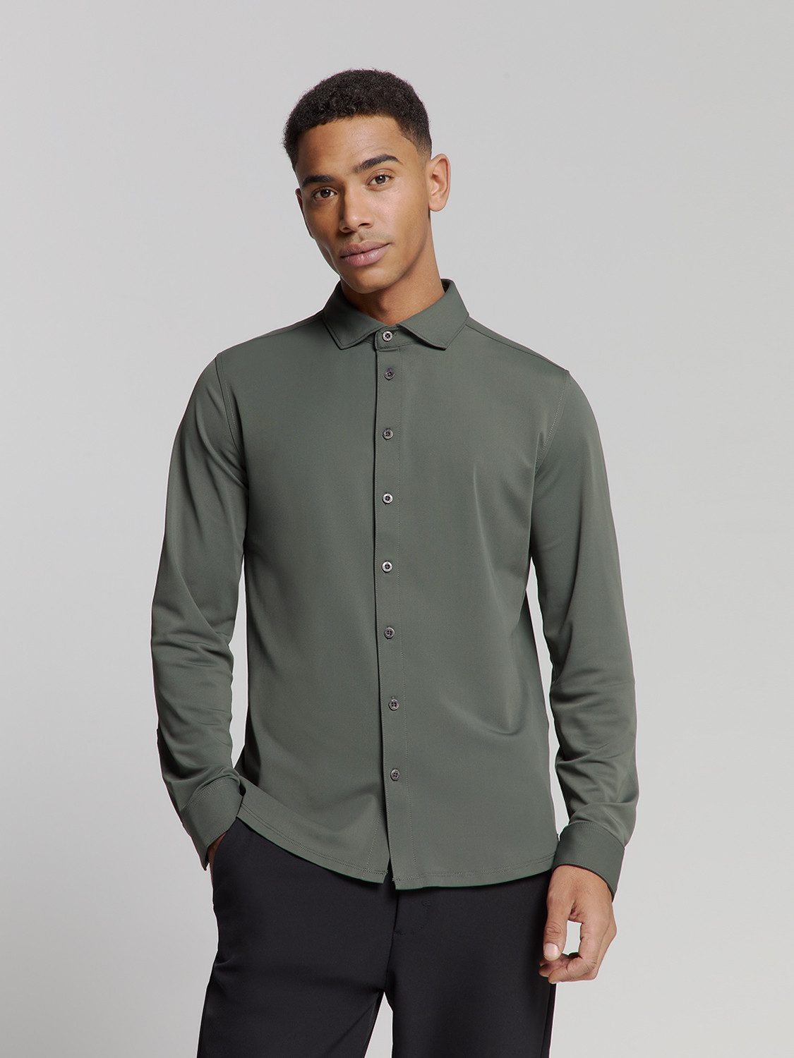 Langarmhemd No Excess Jersey-reisehemd