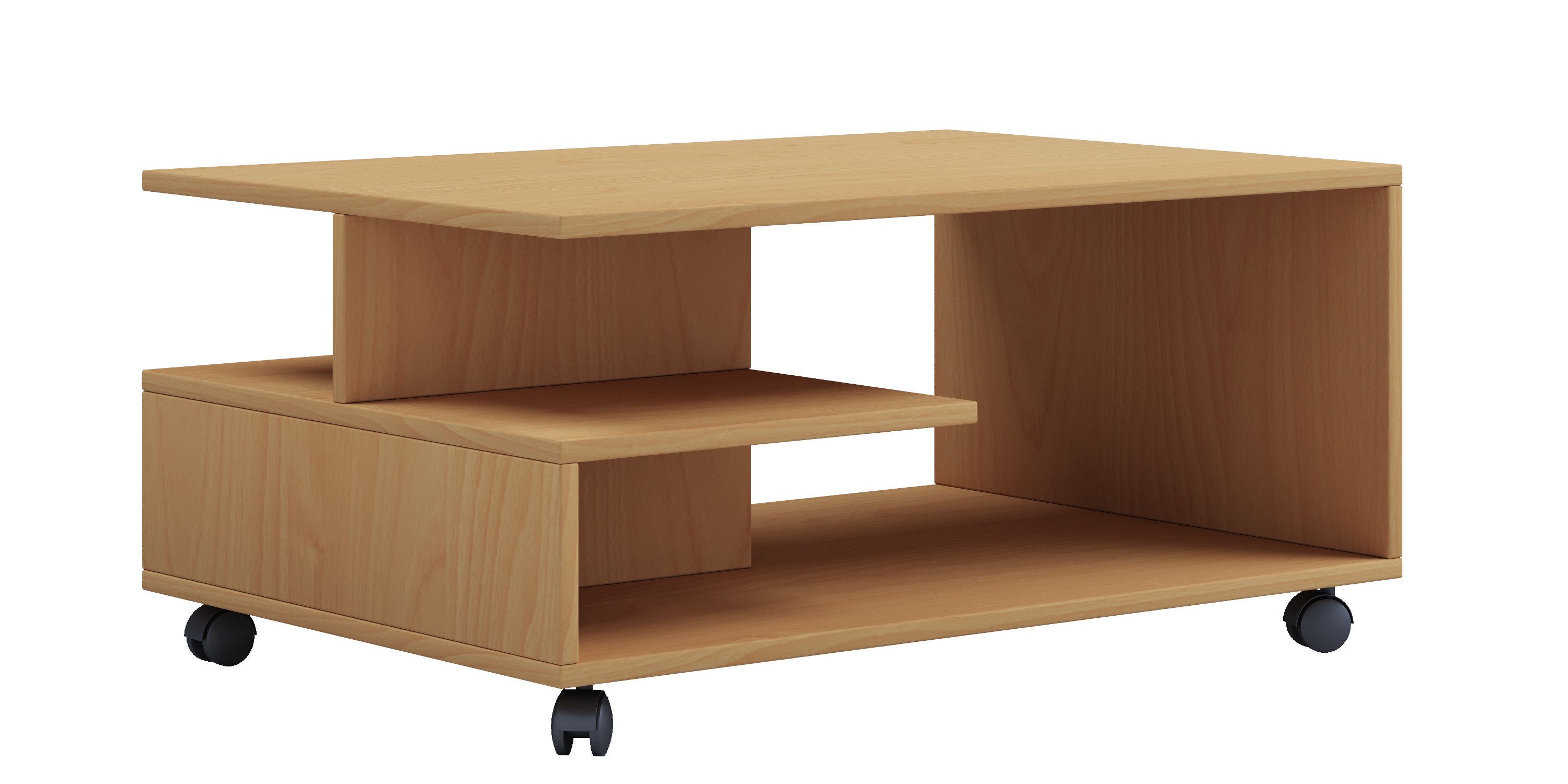 VCM Couchtisch Holz Sofatisch Couchtisch Rollen günstig online kaufen