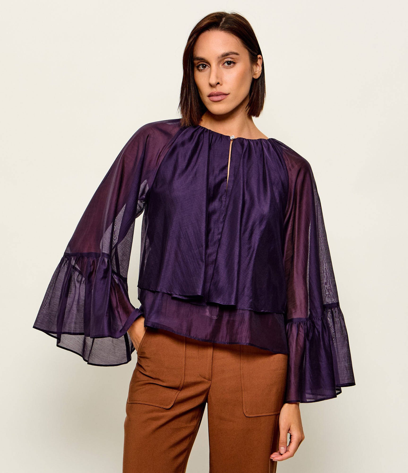 Liu Jo Langarmbluse - Bluse - Bluse Damen - Damenbluse - Schlupfbluse - Bluse Damen elegan