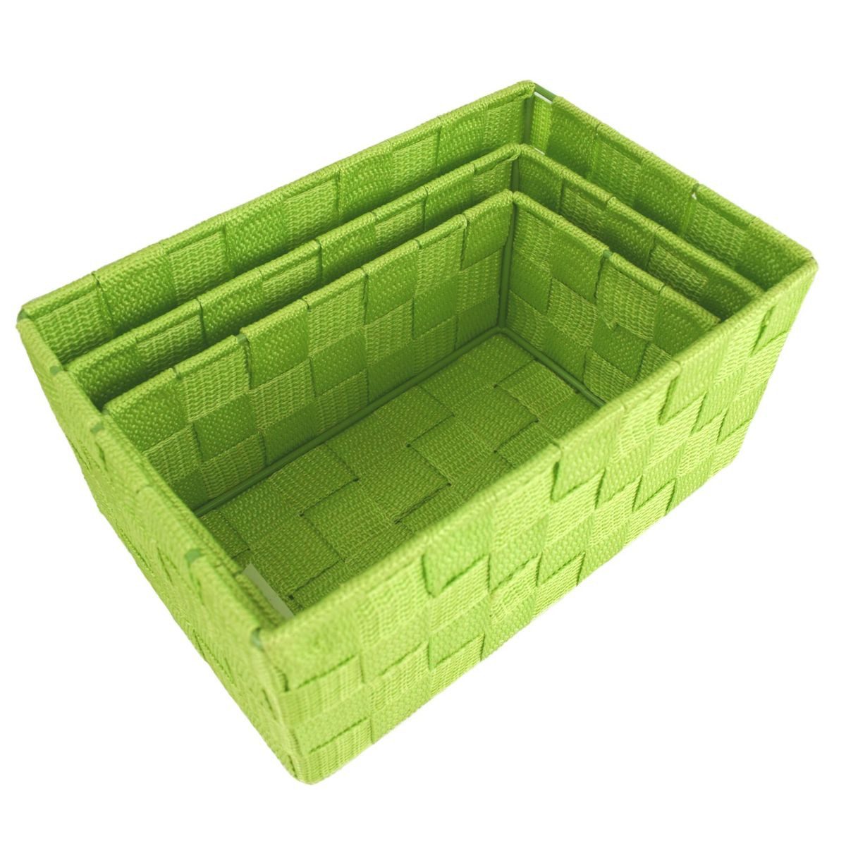 Marabellas Shop Organizer 3er-Set geflochtene Aufbewahrungsboxen für Badezimmer Textil-Körbe (3 St), dekorativ verwendbar