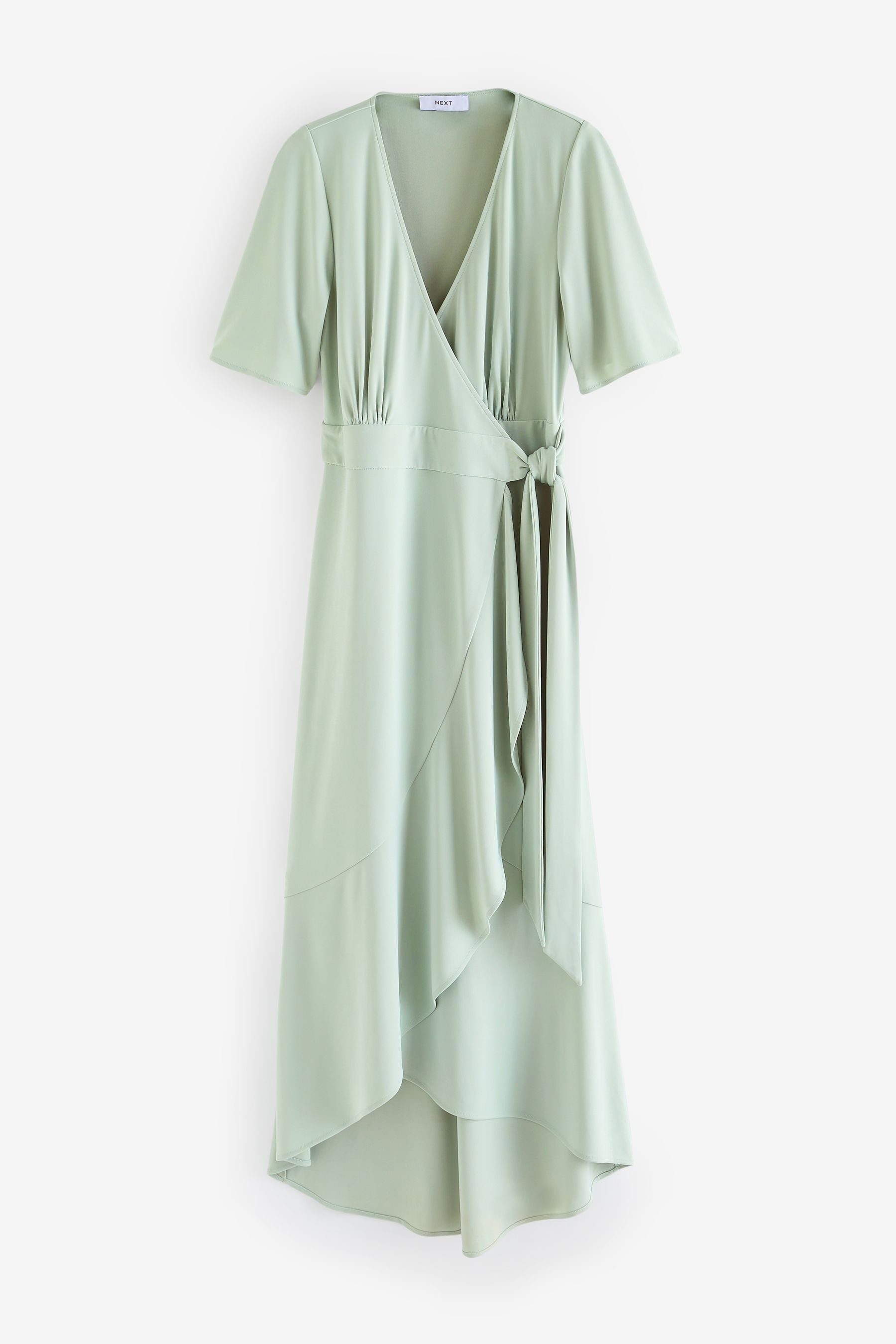 Next Wickelkleid Brautjungfern-Maxikleid mit Wickeldesign (1-tlg) günstig online kaufen
