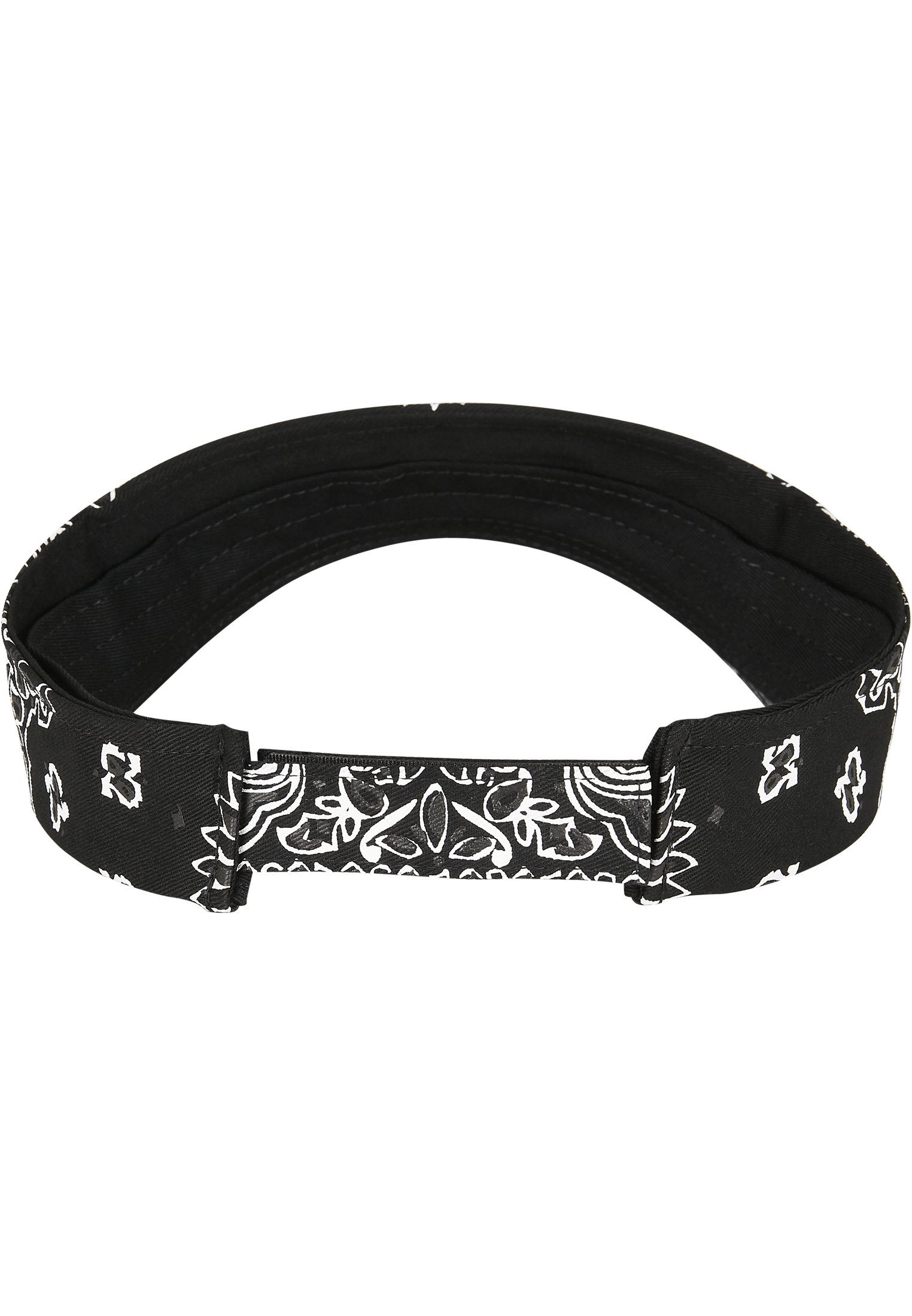 black Visor Print Bandana Flex Cap Accessoires Flexfit