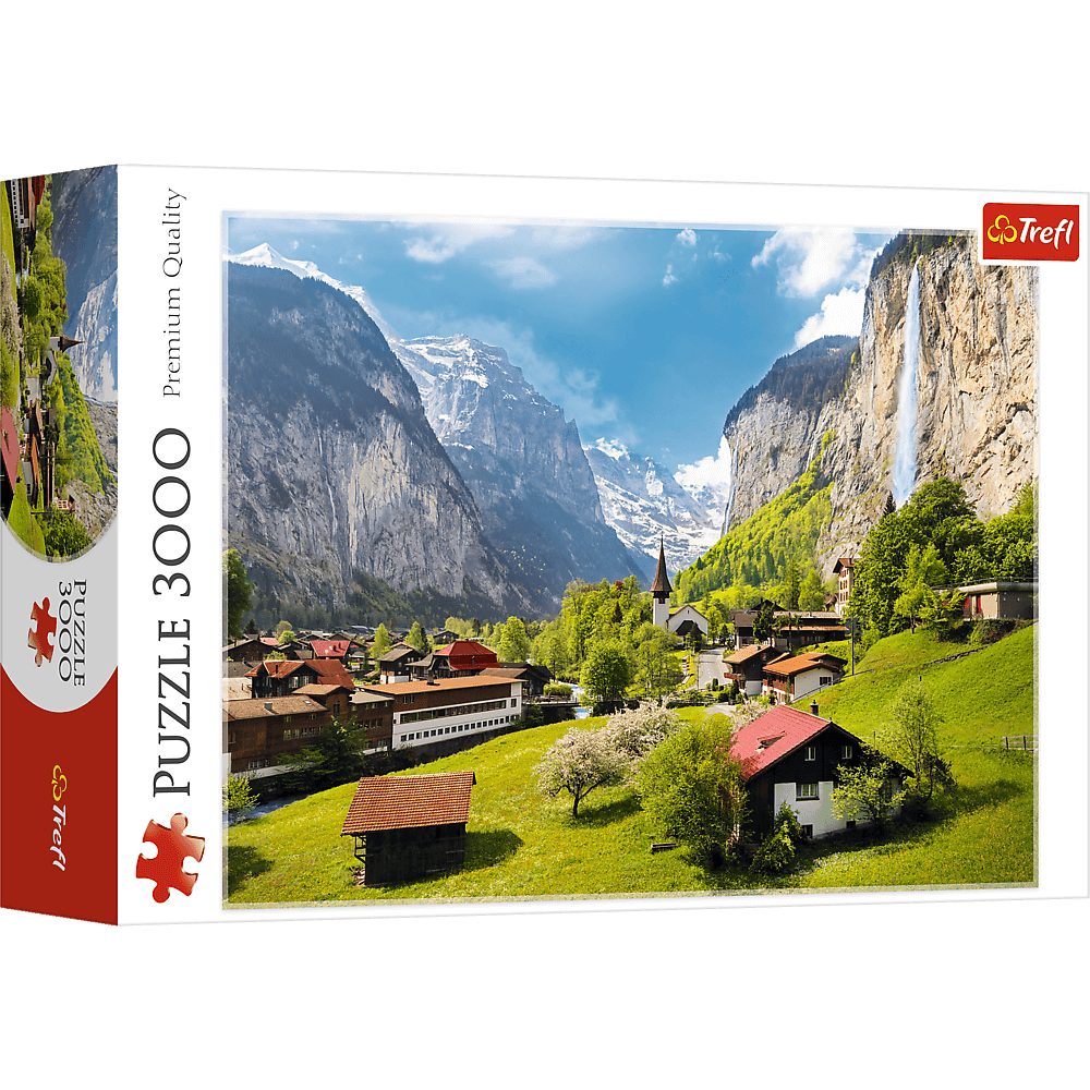 Trefl Puzzle Lauterbrunnen, Schweiz Puzzle, 3000 Puzzleteile, Made in Europe