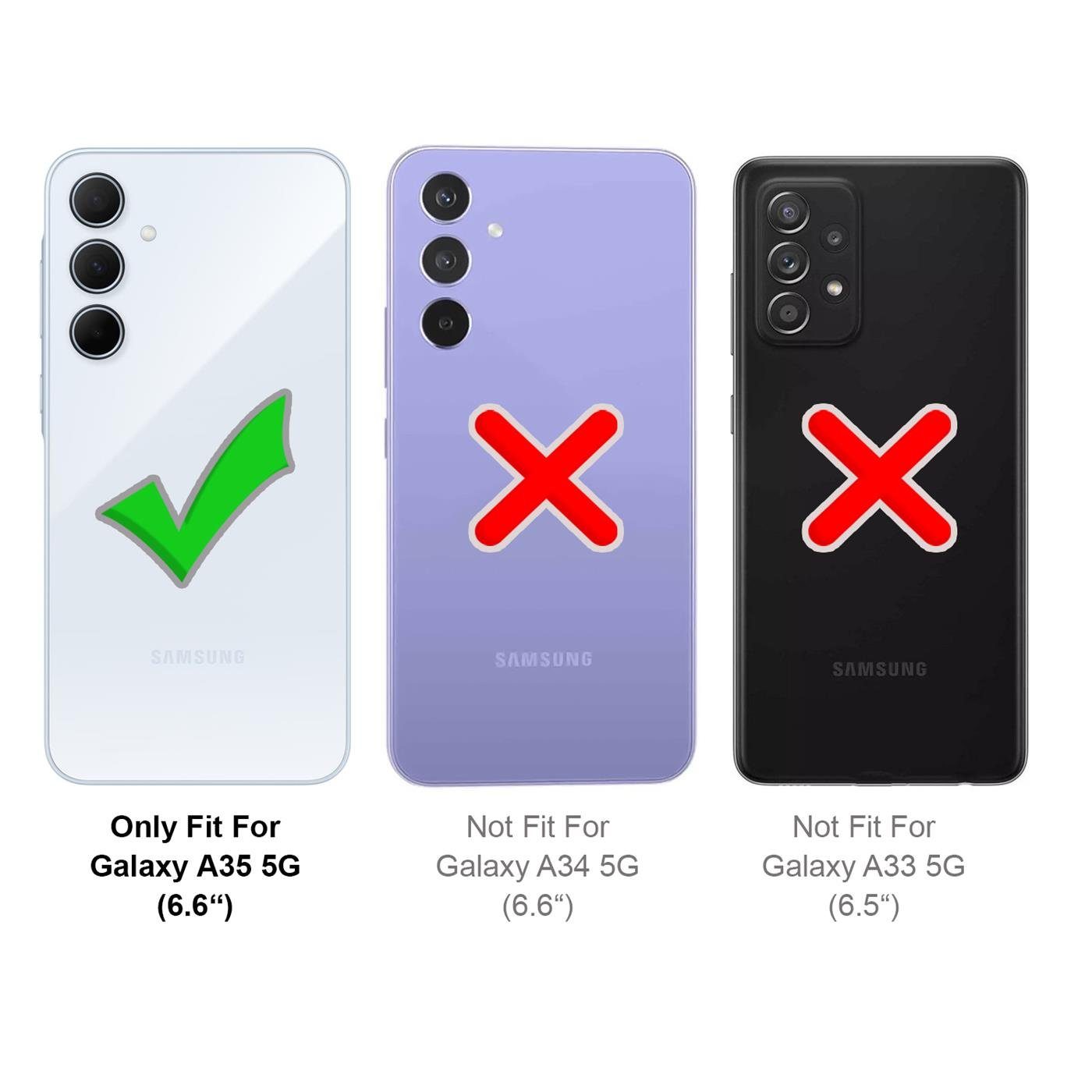 CoolGadget Handyhülle Armor Shield Case für Samsung Galaxy A33 5G 6,1 Zoll, Outdoor Cover mit Magnet Ringhalterung Handy Hülle für Samsung A33 5G