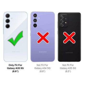 CoolGadget Handyhülle Flip Case Handyhülle für Samsung Galaxy A35 5G 6,6 Zoll, Hülle Klapphülle Schutzhülle für Samsung A35 5G Flipstyle Cover