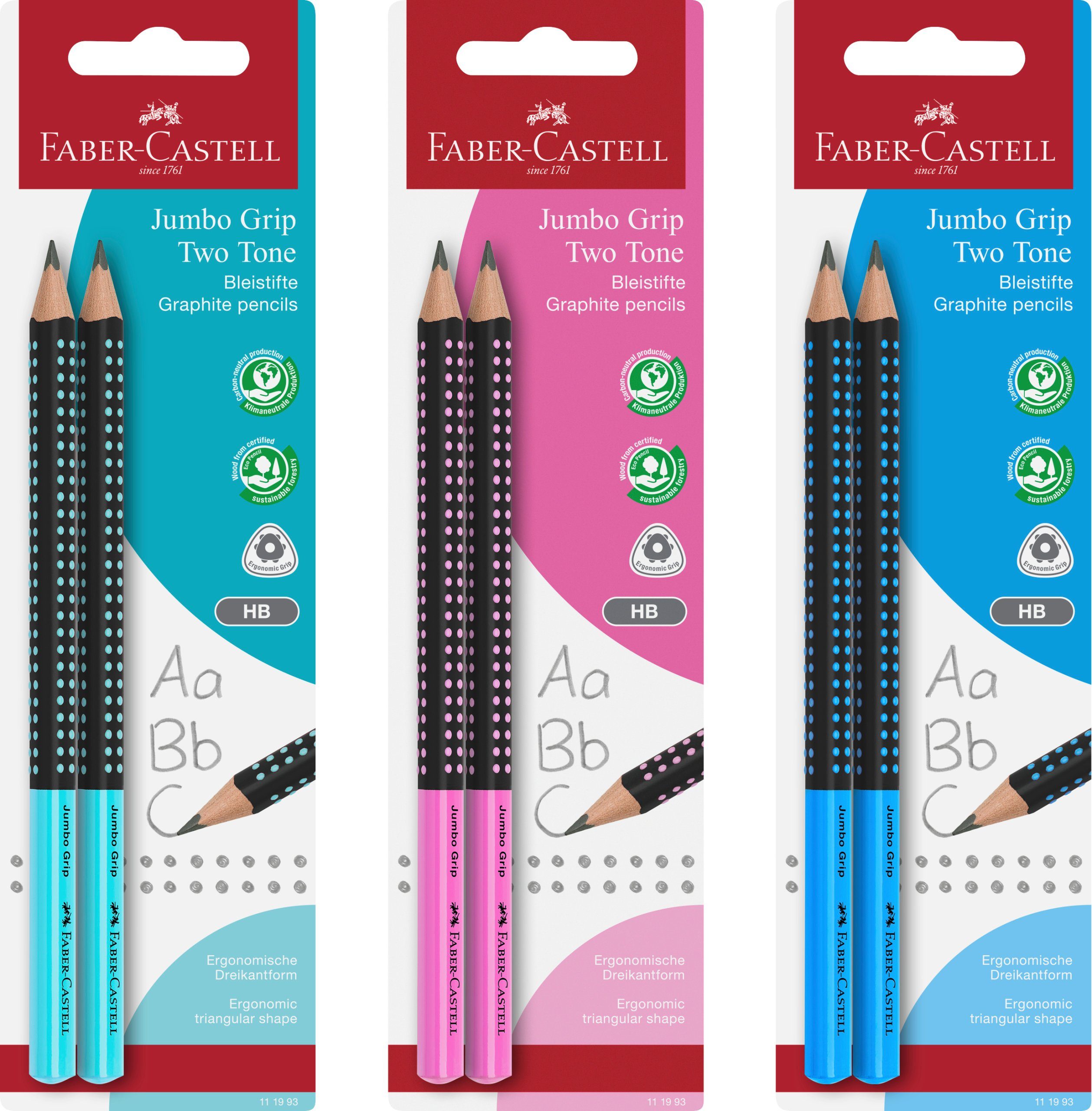 Faber-Castell Bleistift Bleistift Jumbo Grip Two Tone