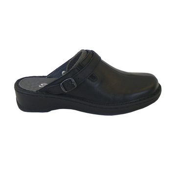 Stuppy Stuppy Pantoletten Clogs schwarz Damen Schuhe Leder Fußbett 18645 Clog