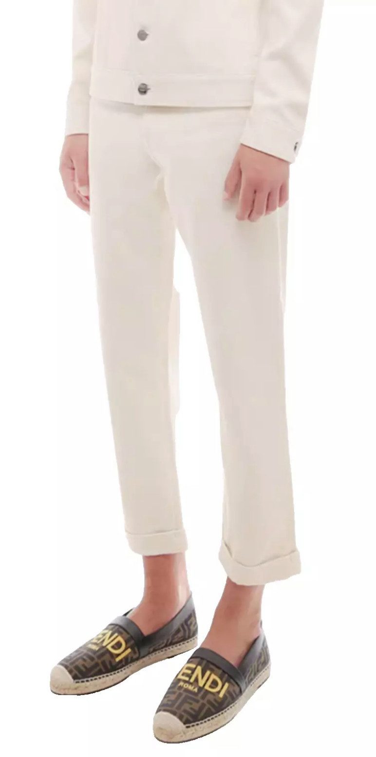 FENDI 5-Pocket-Jeans Roma High-Waist-Jeans High-Waist, leicht verkürztes Karottendesign