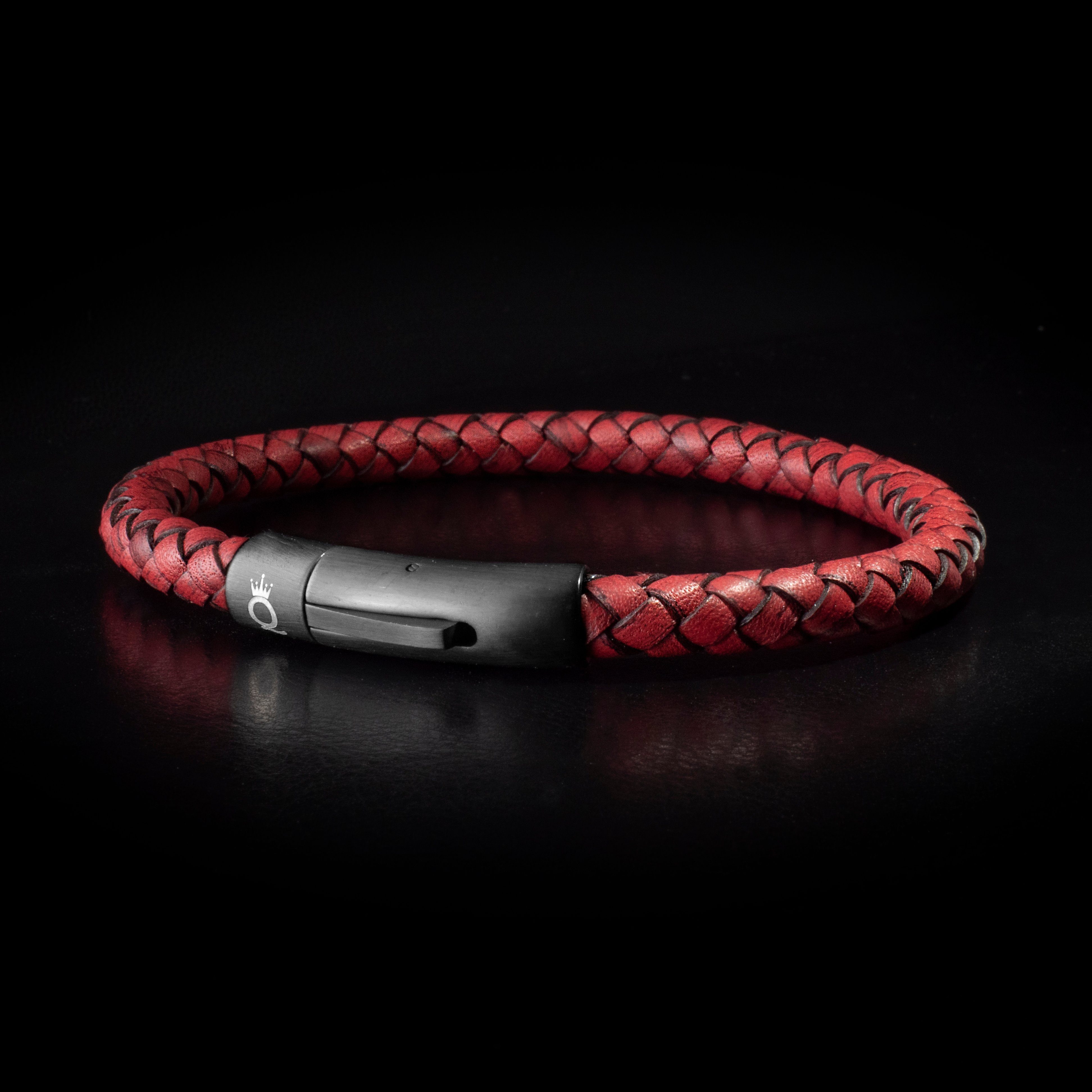 UNIQAL.de Lederarmband Lederarmband Herren "SIMPLE" Geflochten, gestapelt ( günstig online kaufen