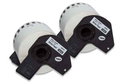 vhbw Etikettenpapier, passend für Kompatibel mit Brother P-Touch QL-650TD, QL-700, QL-710, QL-710W, QL-720 Drucker & Kopierer Etikettendrucker