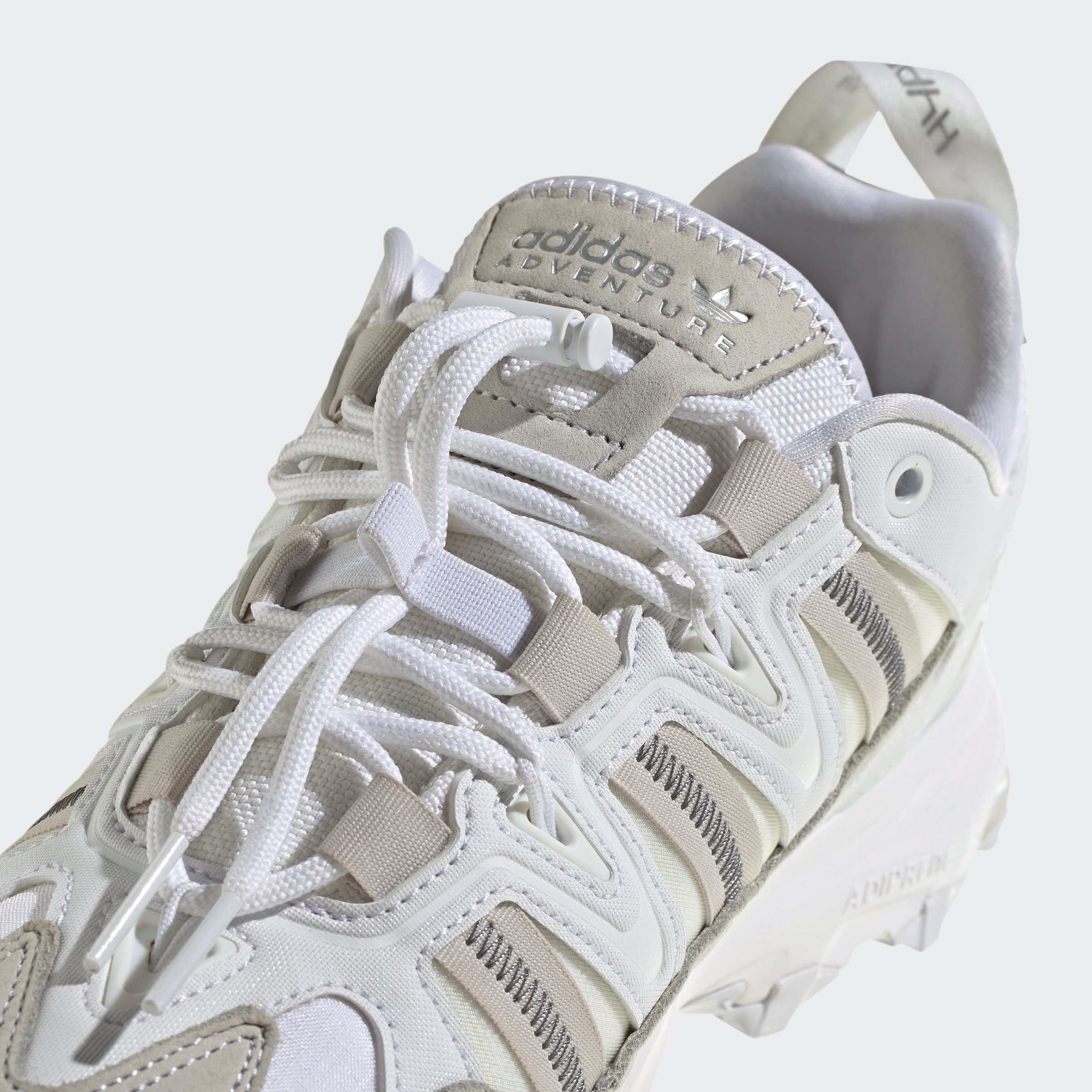 adidas Originals Grey One / / Silver HYPERTURF Sneaker Metallic Cloud White