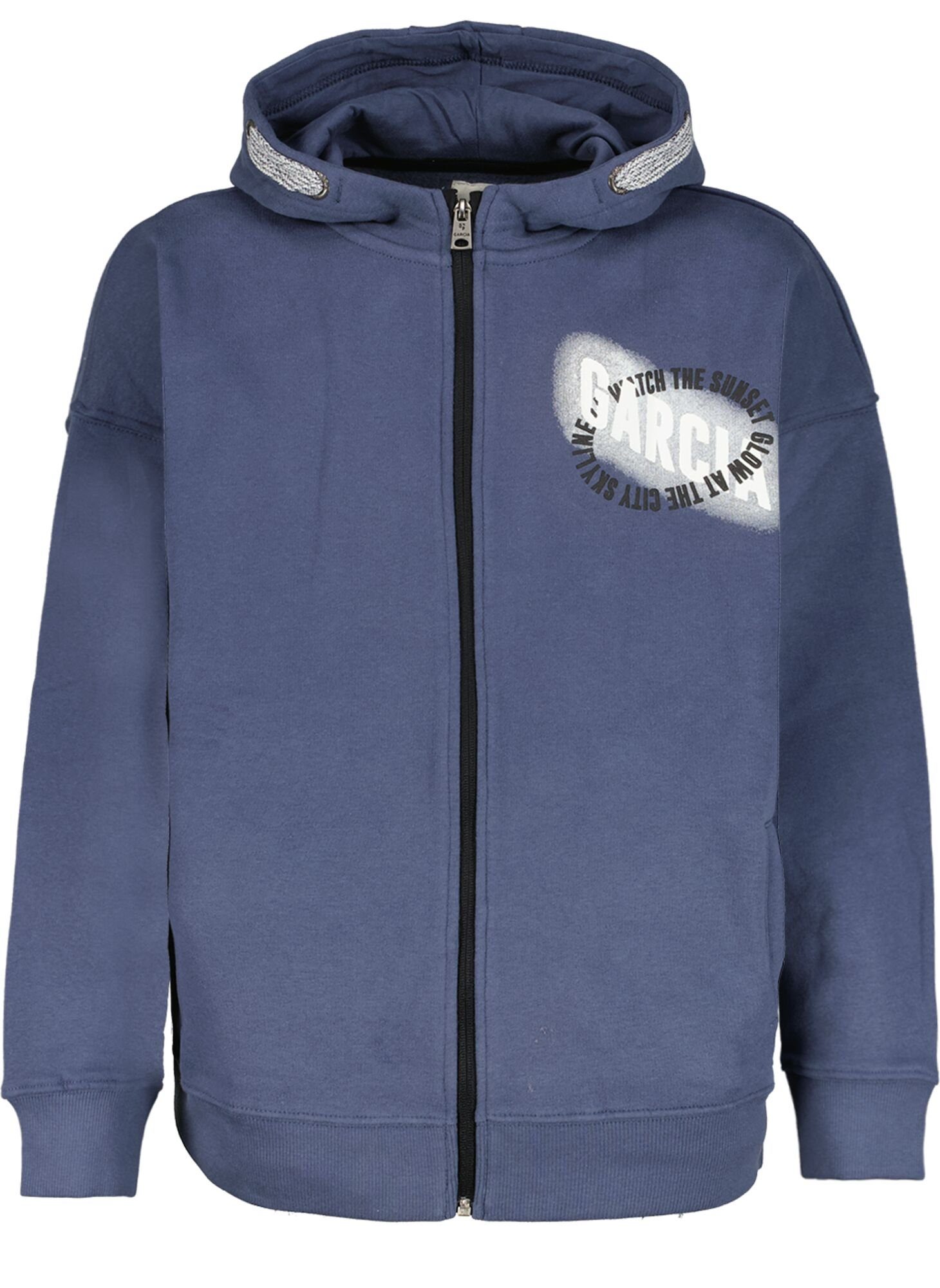 Garcia Sweatjacke Hoodie mit Rückenprint