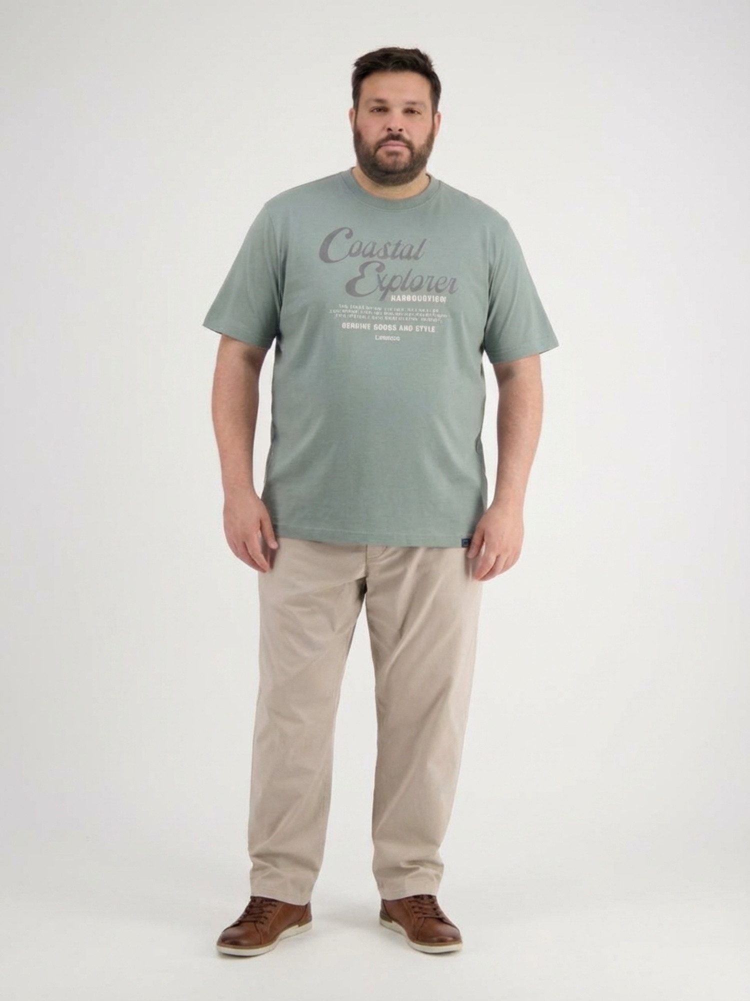 LERROS T-Shirt T-Shirt aus 100 % Baumwolle, große Größen