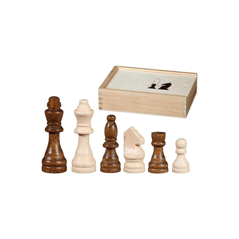 Philos Spiel, KH I - mm - 62 Schachfiguren - Birke