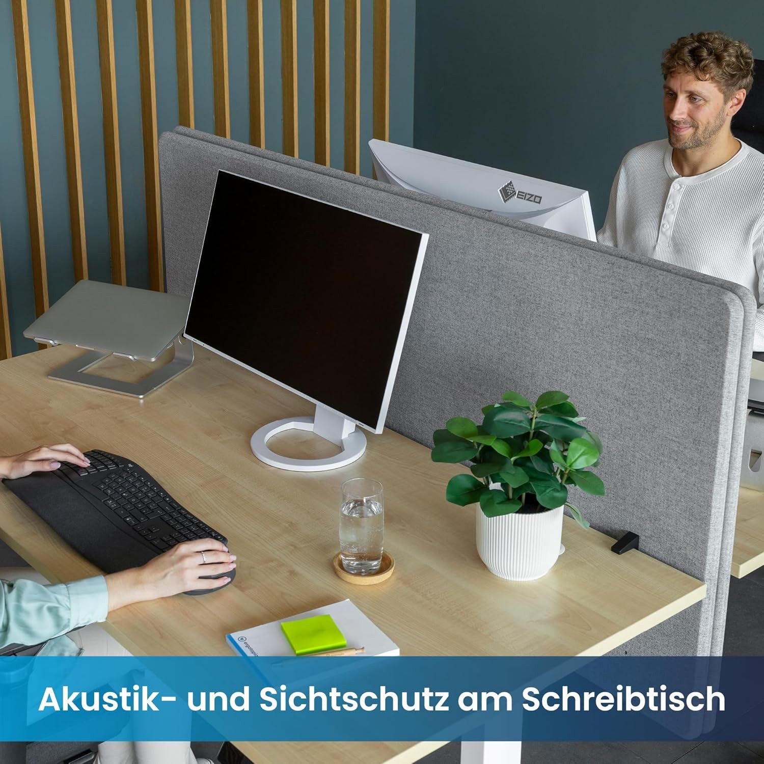 Ergotopia Raumteiler Akustik Trennwand Schreibtisch
