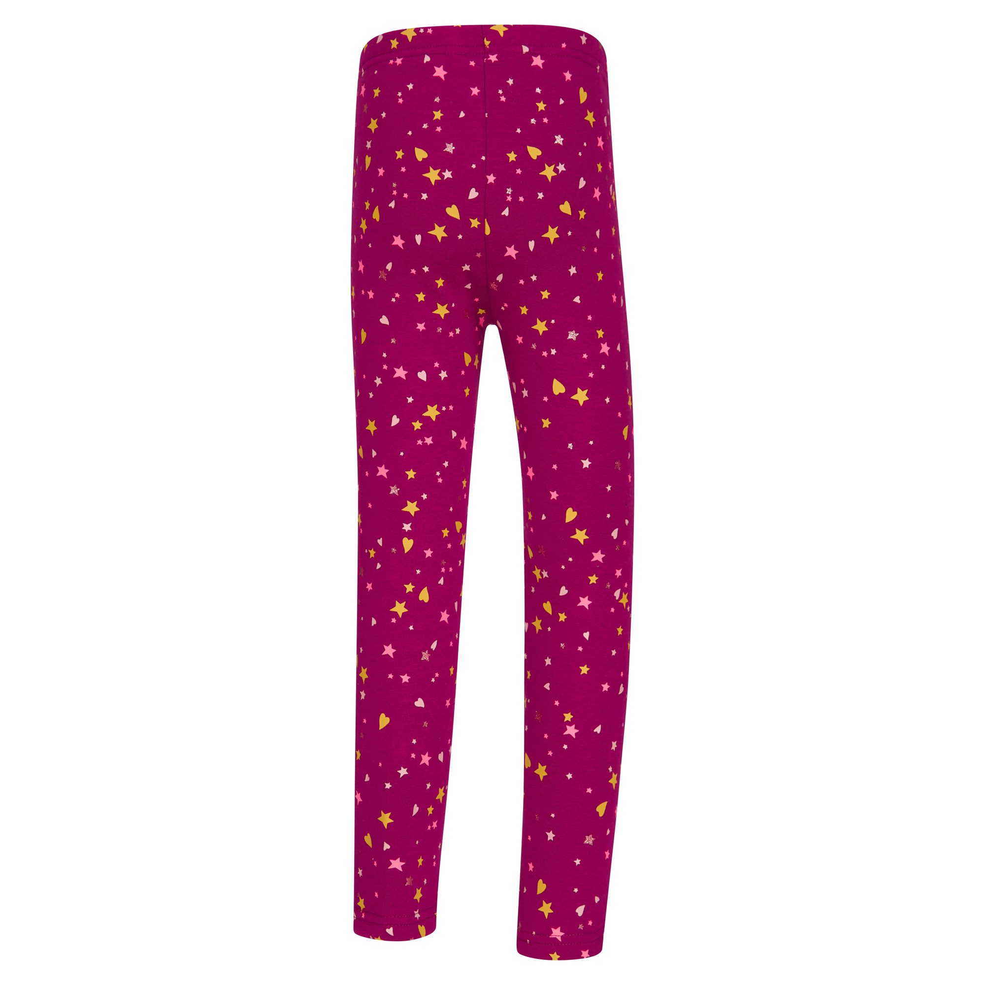 happy girls Sweatleggings im tollen Sternen-Herzen-Alloverprint