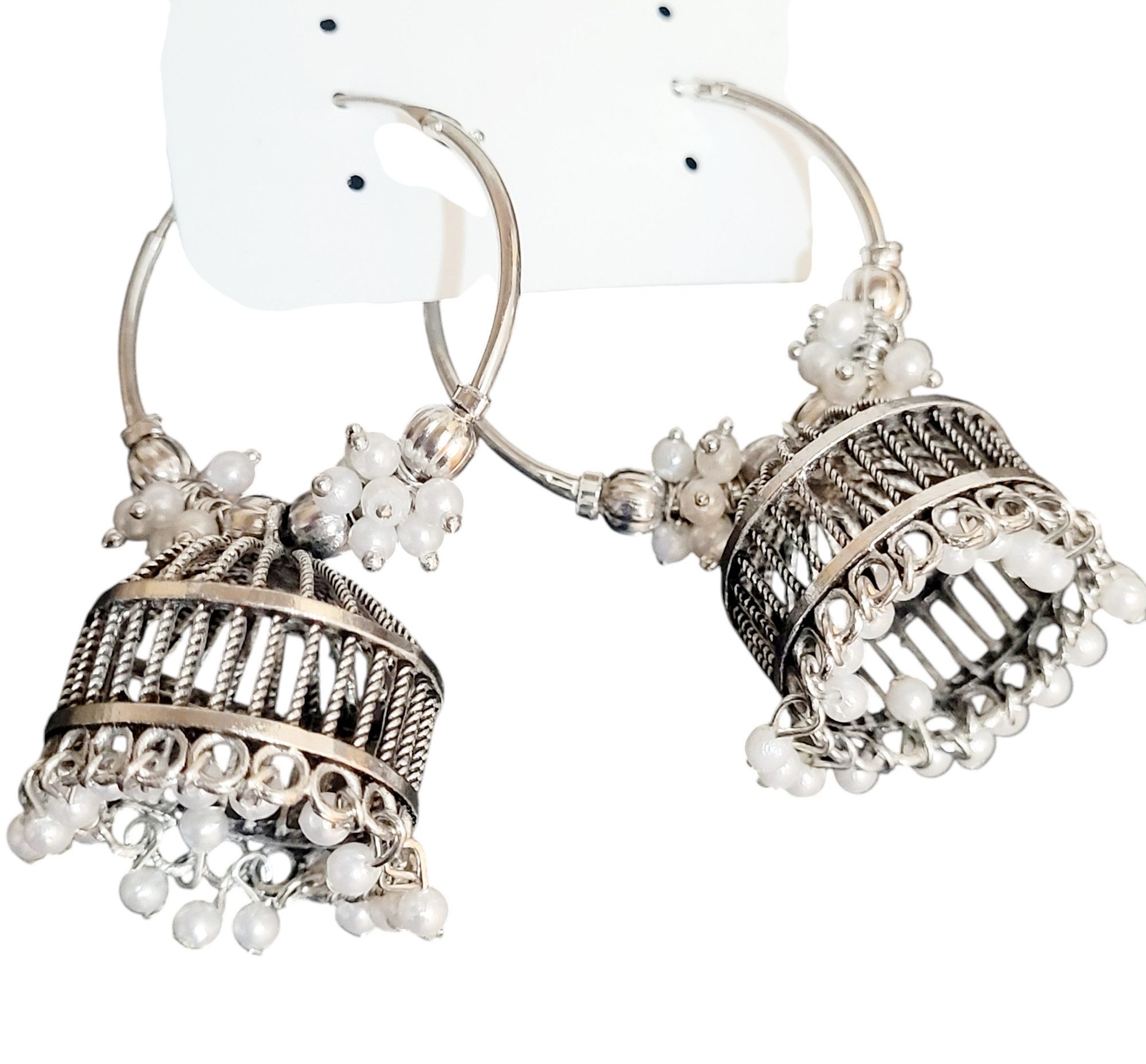 PfauGermany Paar Ohrhänger JUMKHA Bali Beads Cage (2-tlg)
