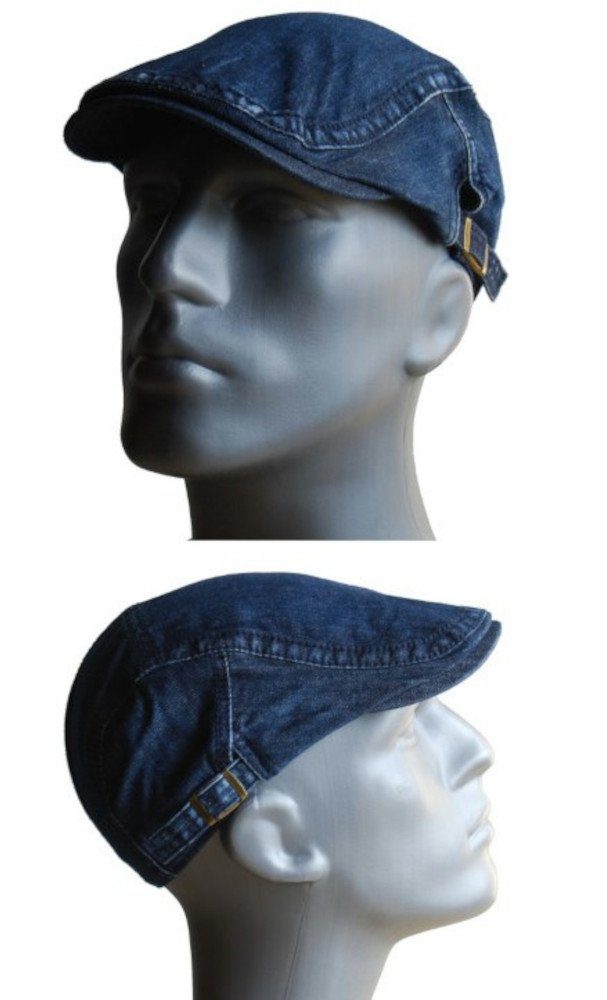 Cool4 Flat Cap Schiebermütze DENIM Jeans Verstellbar günstig online kaufen