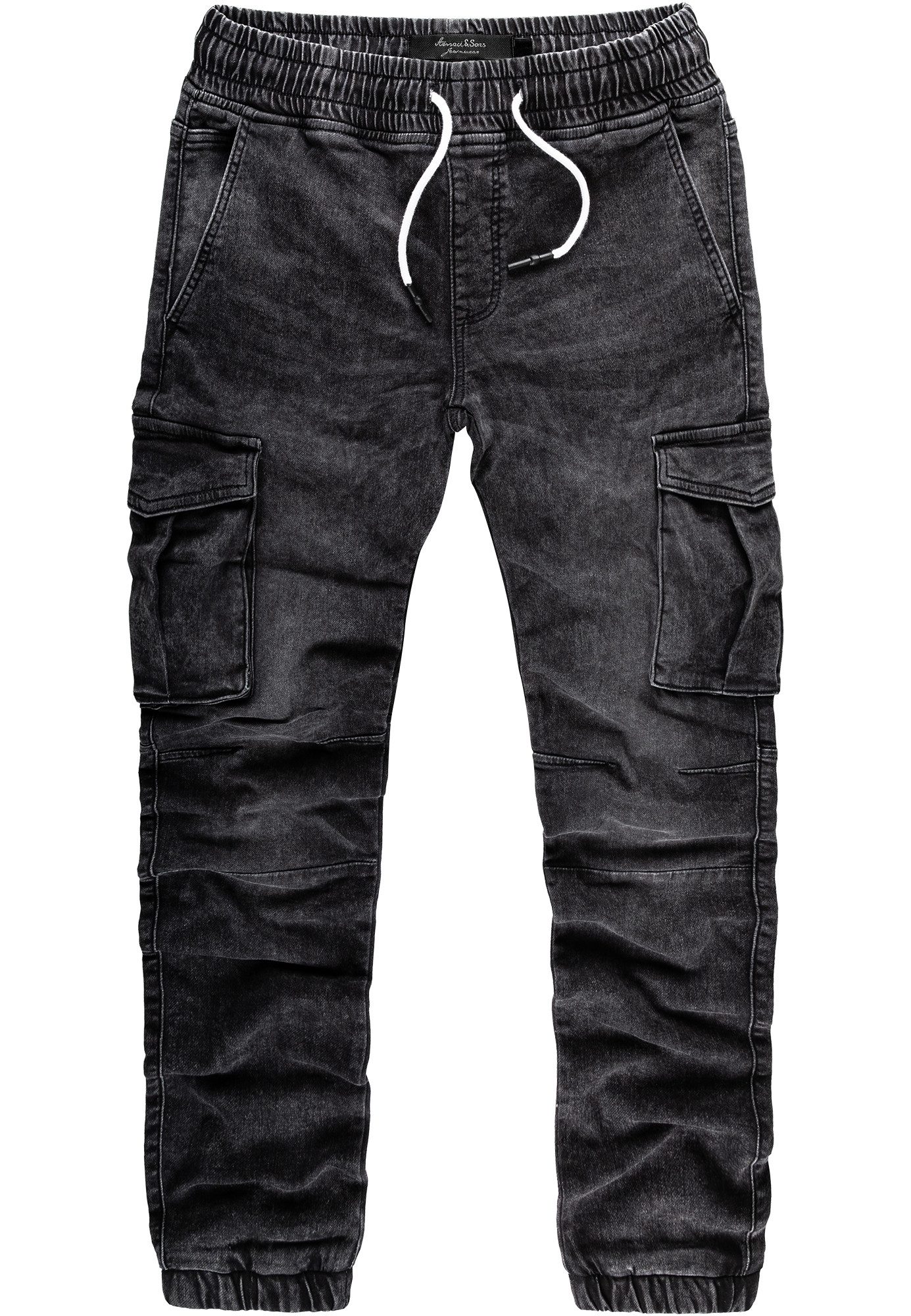 Amaci&Sons Cargojeans ALSIP Sweathose im Denim günstig online kaufen