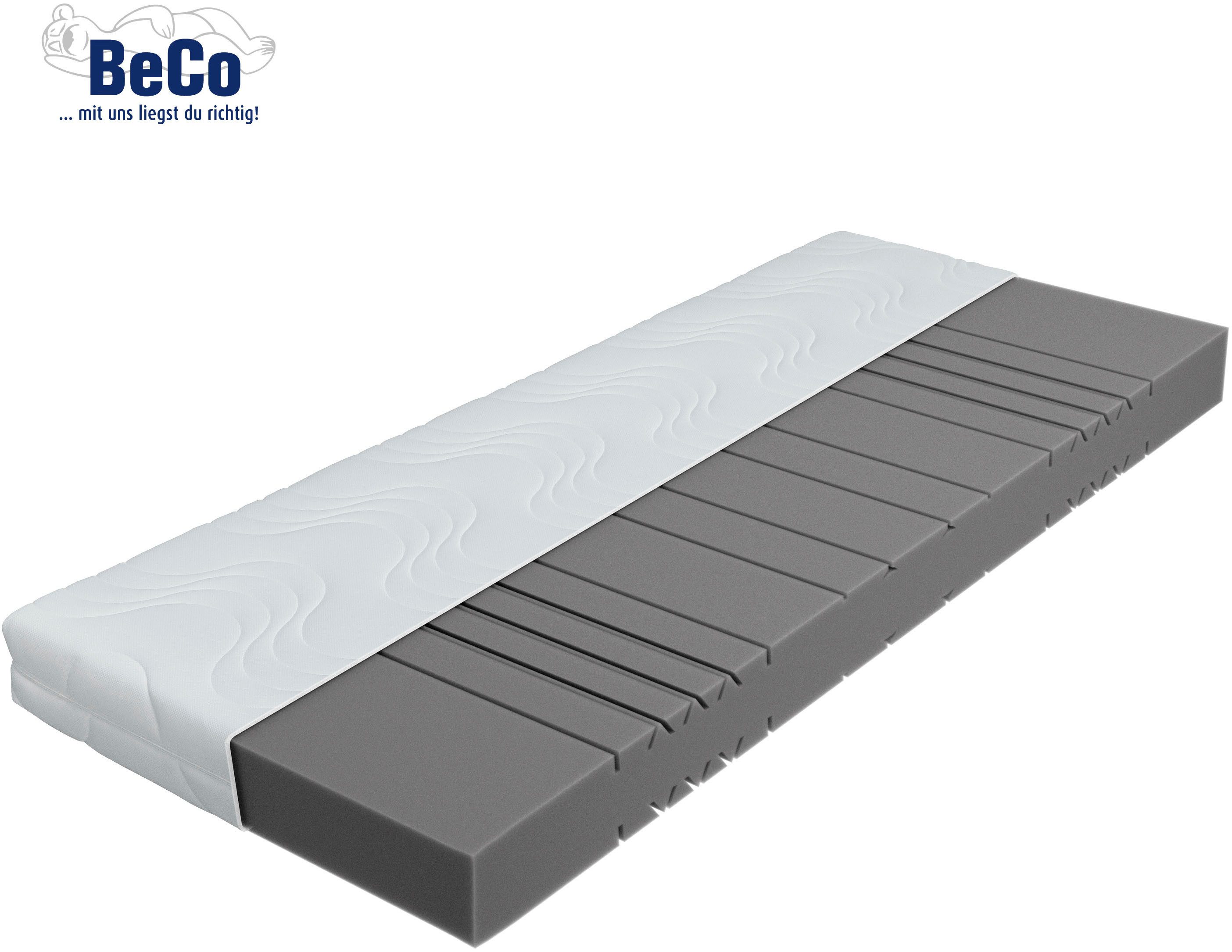Komfortschaummatratze Marissa, 7 Zonen Matratze 90x200, 140x200 cm & weitere Größen, Beco, 18 cm hoch, ergonomischer Schlaf, getestet in 90x200, H3, Ausgabe 10/2025