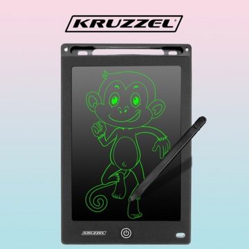 KRUZZEL Zaubertafel KRUZZEL 8,5" Zeichentablett in Schwarz, (Zeichentablett, Zeichentablett schwarz), Druckempfindlicher Bildschirm für präzises Zeichnen und Schreiben.