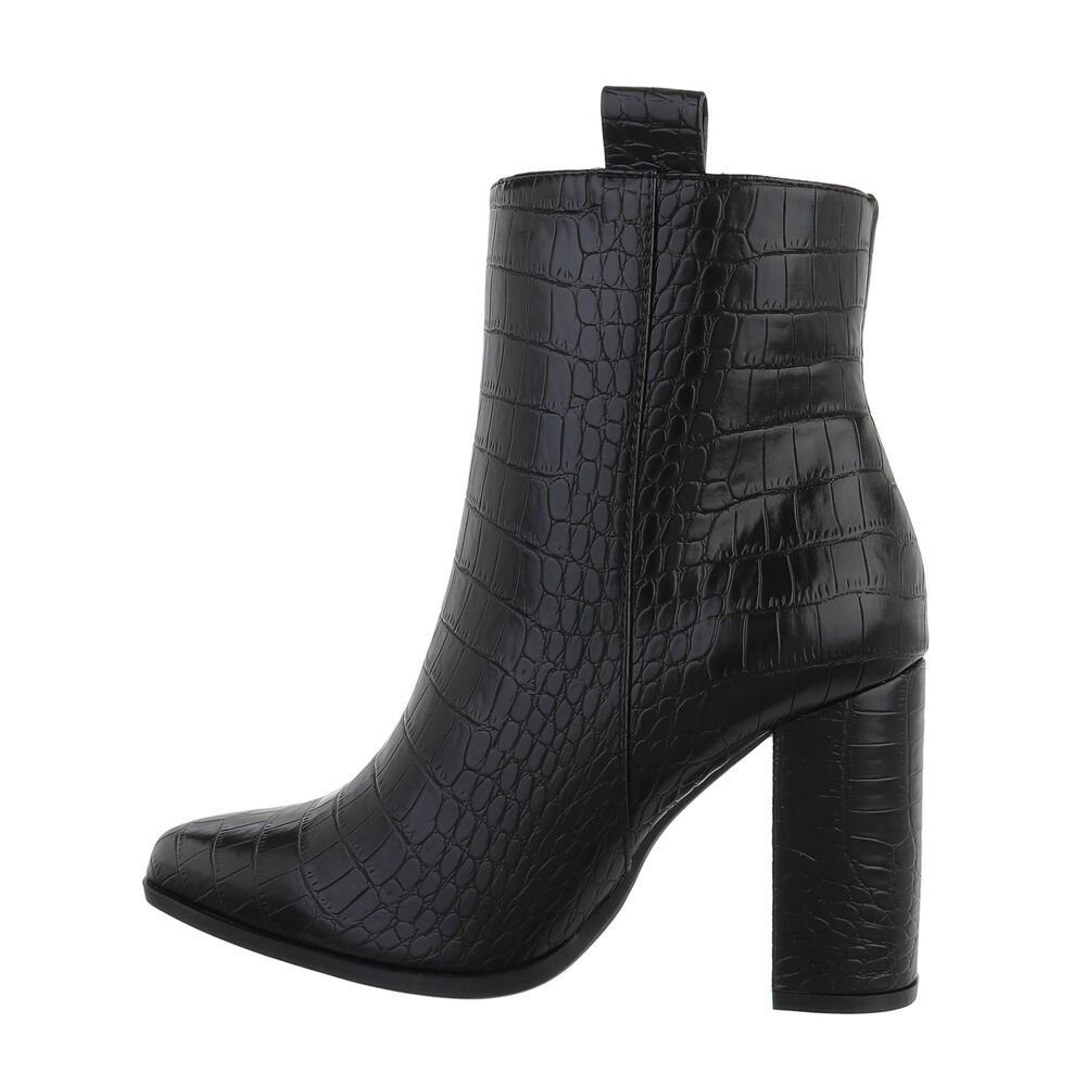 Damen Elegant High-Heel-Stiefelette