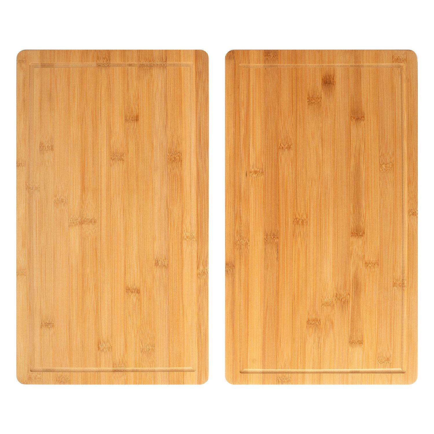 bremermann Herd-Abdeckplatte Herdabdeckplatte // 2er Set // Bambus // ca. 52 x 4 x 30 cm (B/H/T), Bambus, Kunststoff, (2 tlg)