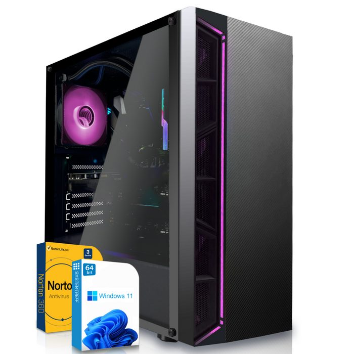SYSTEMTREFF Gaming-PC (AMD Ryzen 5 5600G AMD Radeon RX Vega - 7 Core 16 GB RAM Luftkühlung)