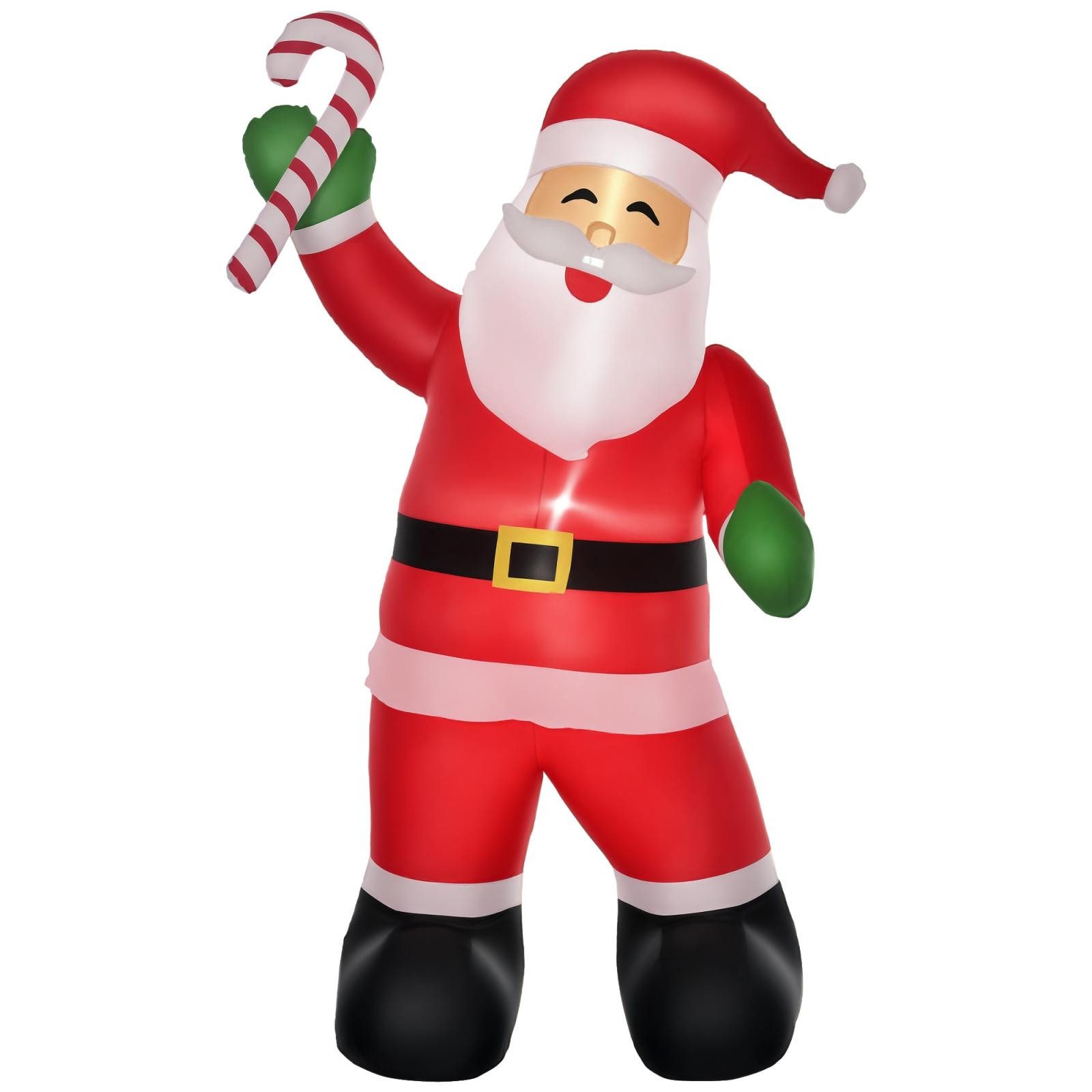 FELIXLEO Weihnachtsfigur Aufblasbarer Weihnachtsmann mit LED Beleuchtung inkl. Gebläse (1 St)