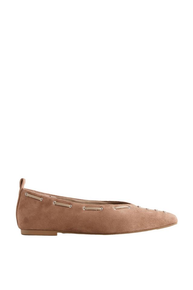 Next Forever Comfort® flache Ballerinas, Veloursleder Ballerina